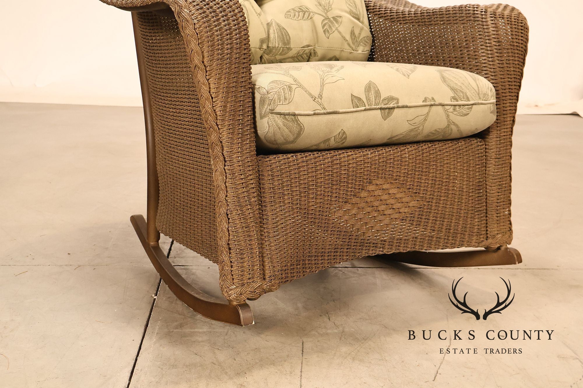 Lloyd Flanders Reflections All-Weather Lloyd Loom Wicker Porch Rocking Chair