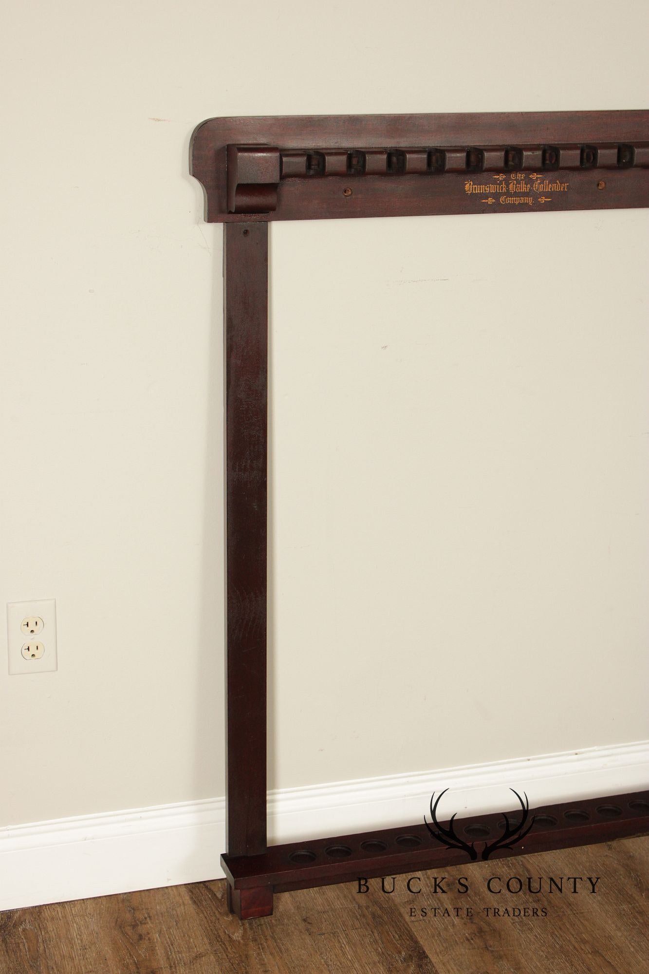 Antique Brunswick Balke Collender Company Billiards Cue Rack