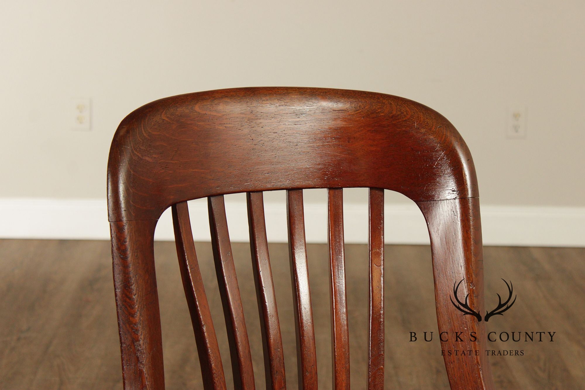 B.L. Marble Chair Antique Oak Swivel Clerk  or Drafting Chair