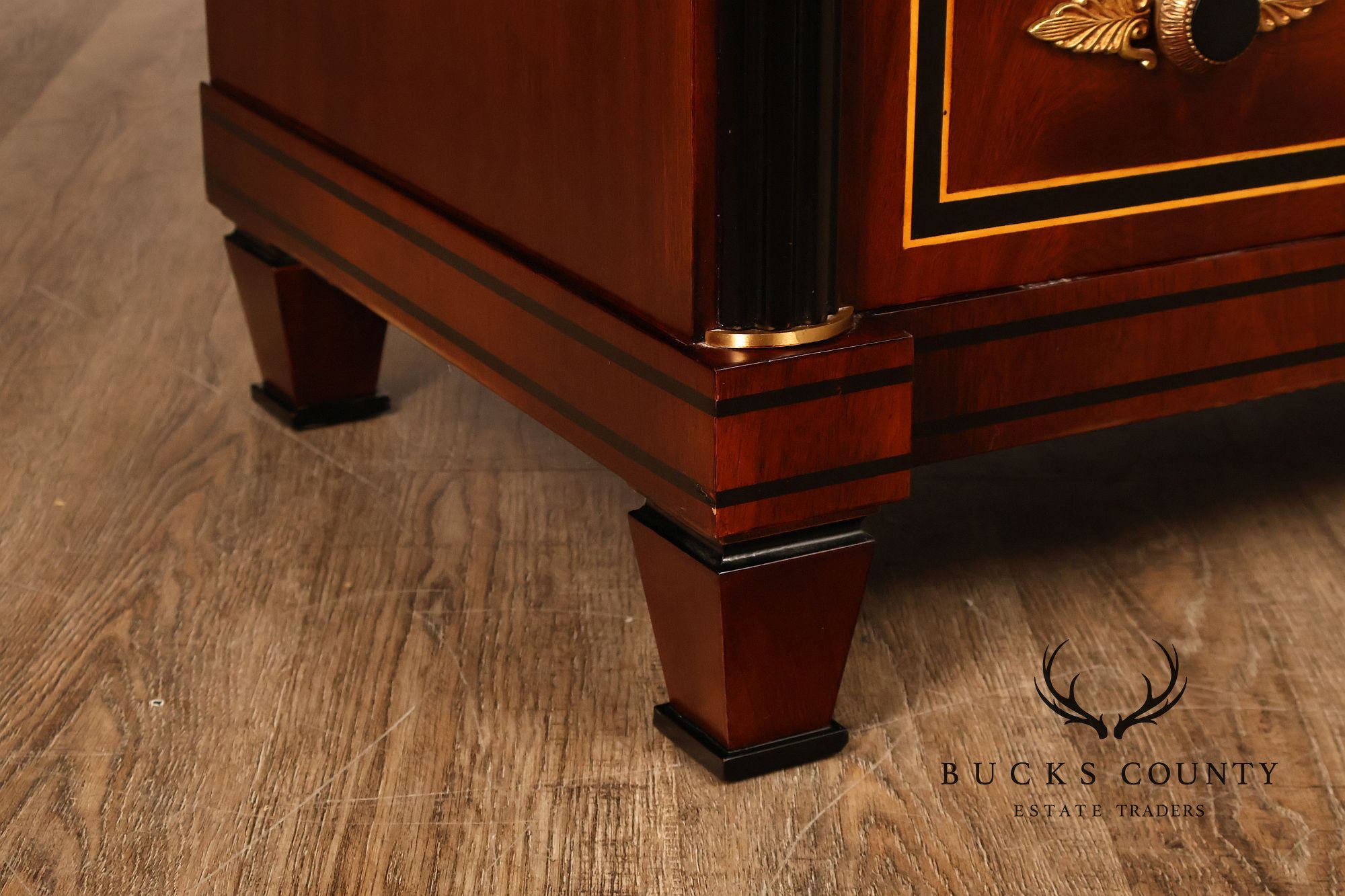 Mariner Neoclassical Empire Style Mahogany Ten Drawer Dresser