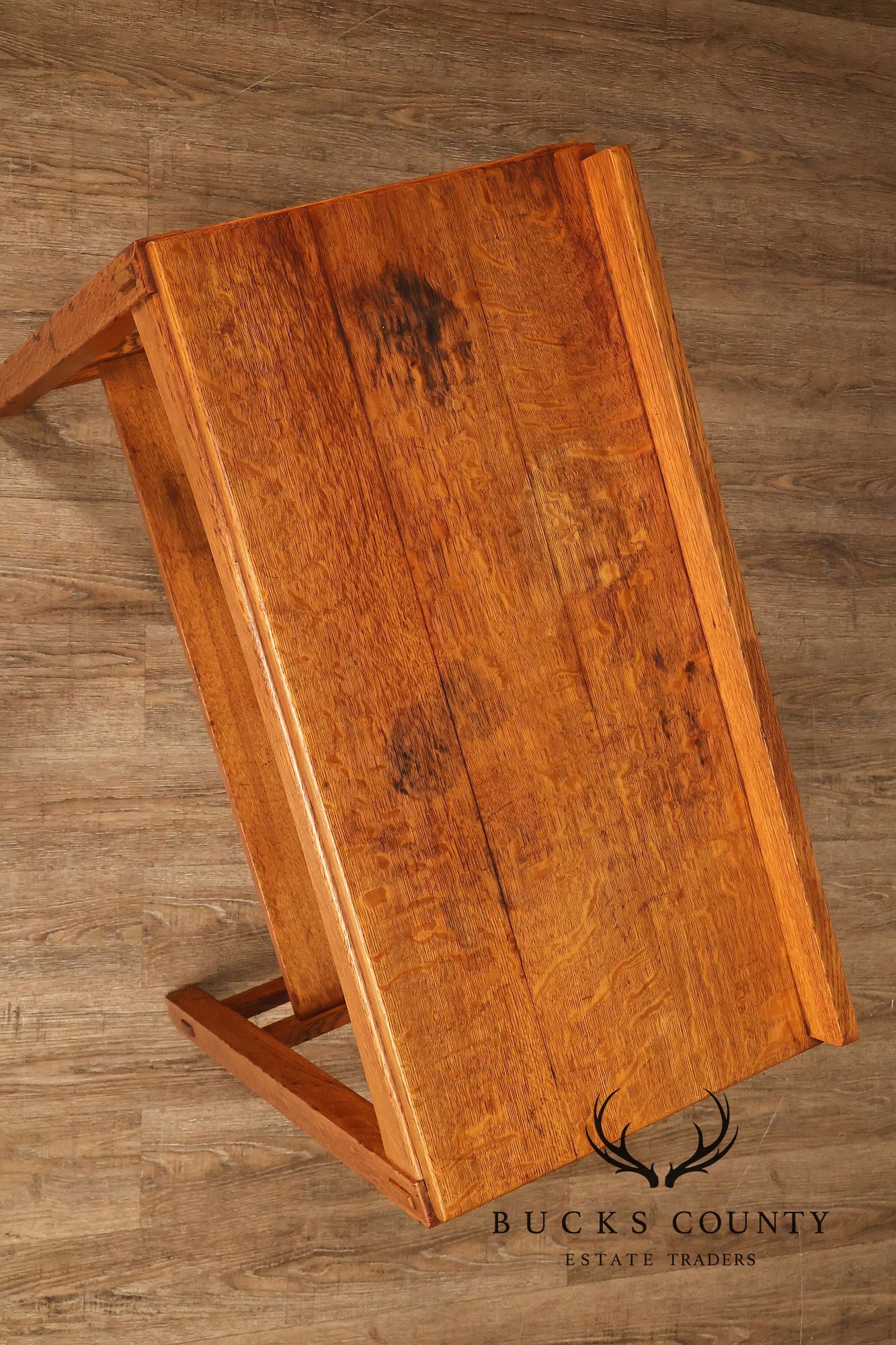 Antique Limbert Arts And Crafts Quarter Sawn Oak Server or Console Table