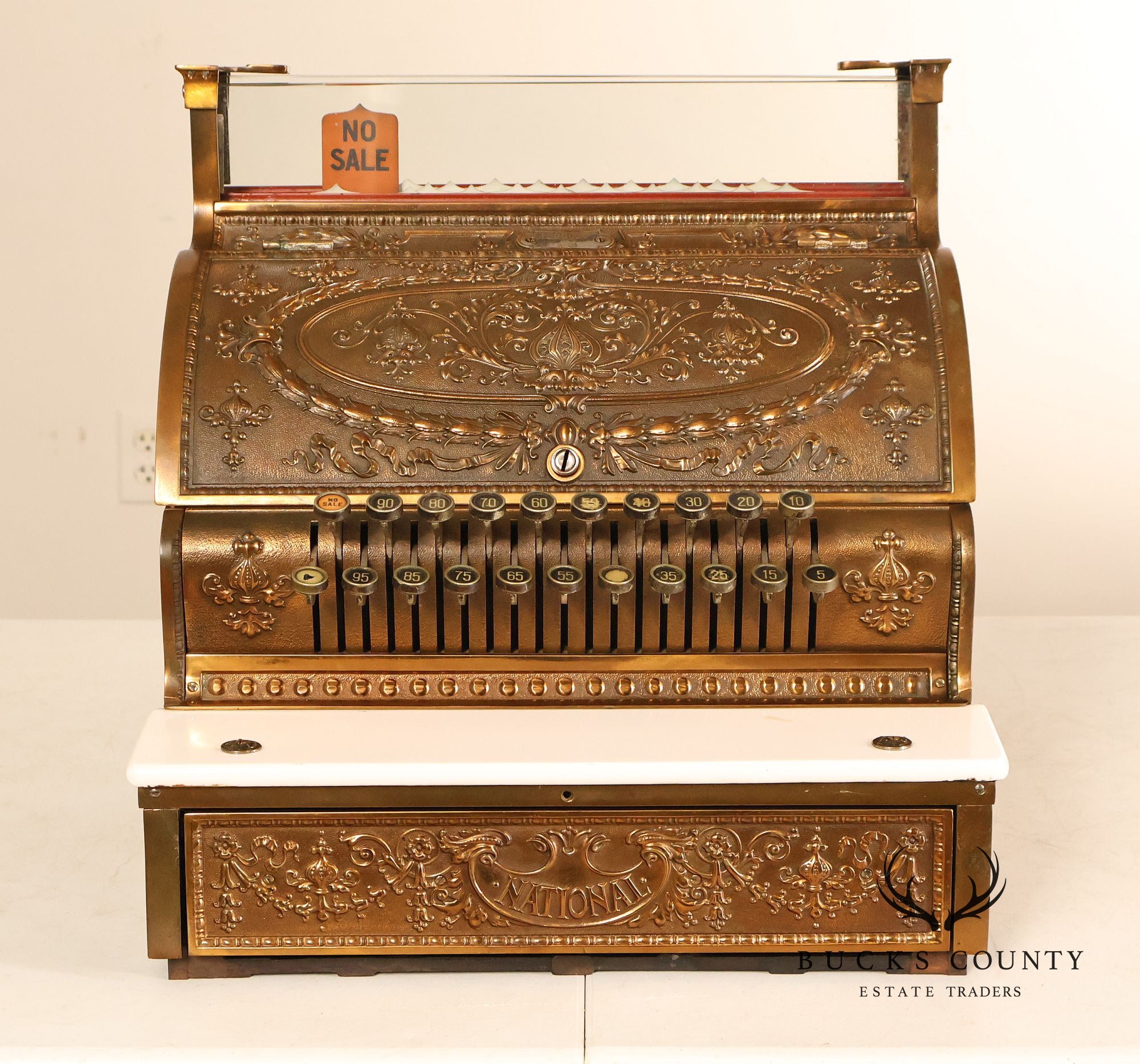 National Cash Register Model 333 Brass Cash Register