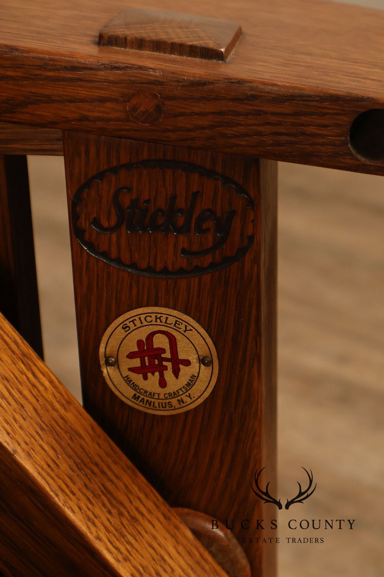 Stickley Mission Collection Oak Spindle Morris Chair