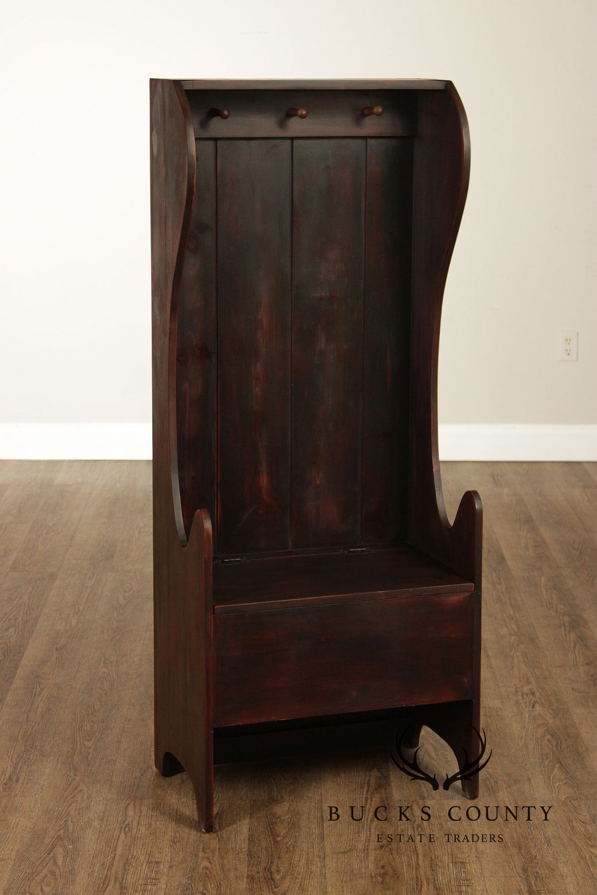 Bobby’s Rule Handcrafted Pine Hall Tree Bench With Storage