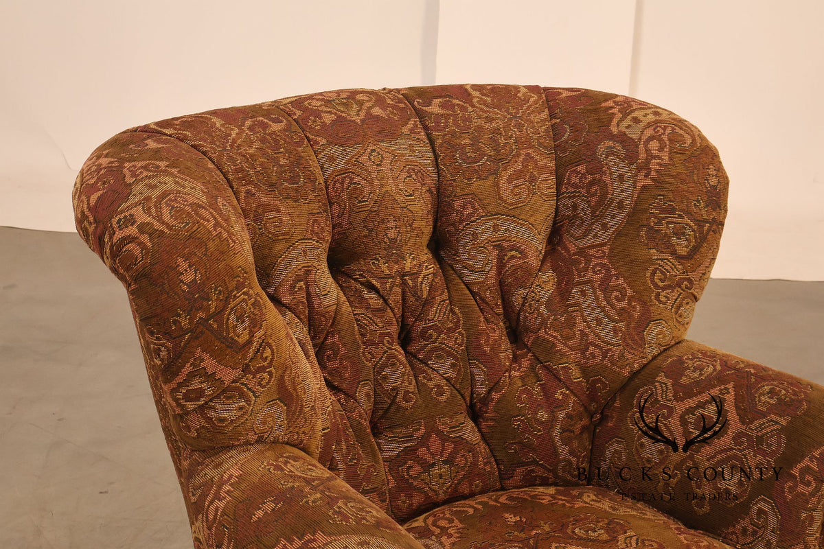 Lillian August Collection Oversized Paisley Upholstered Armchair