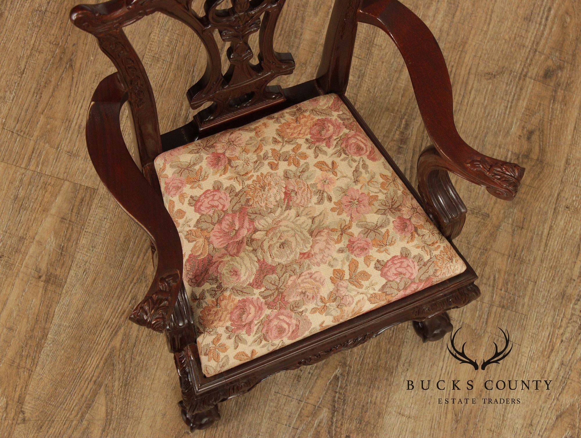 Georgian Style Mahogany Child's Armchair