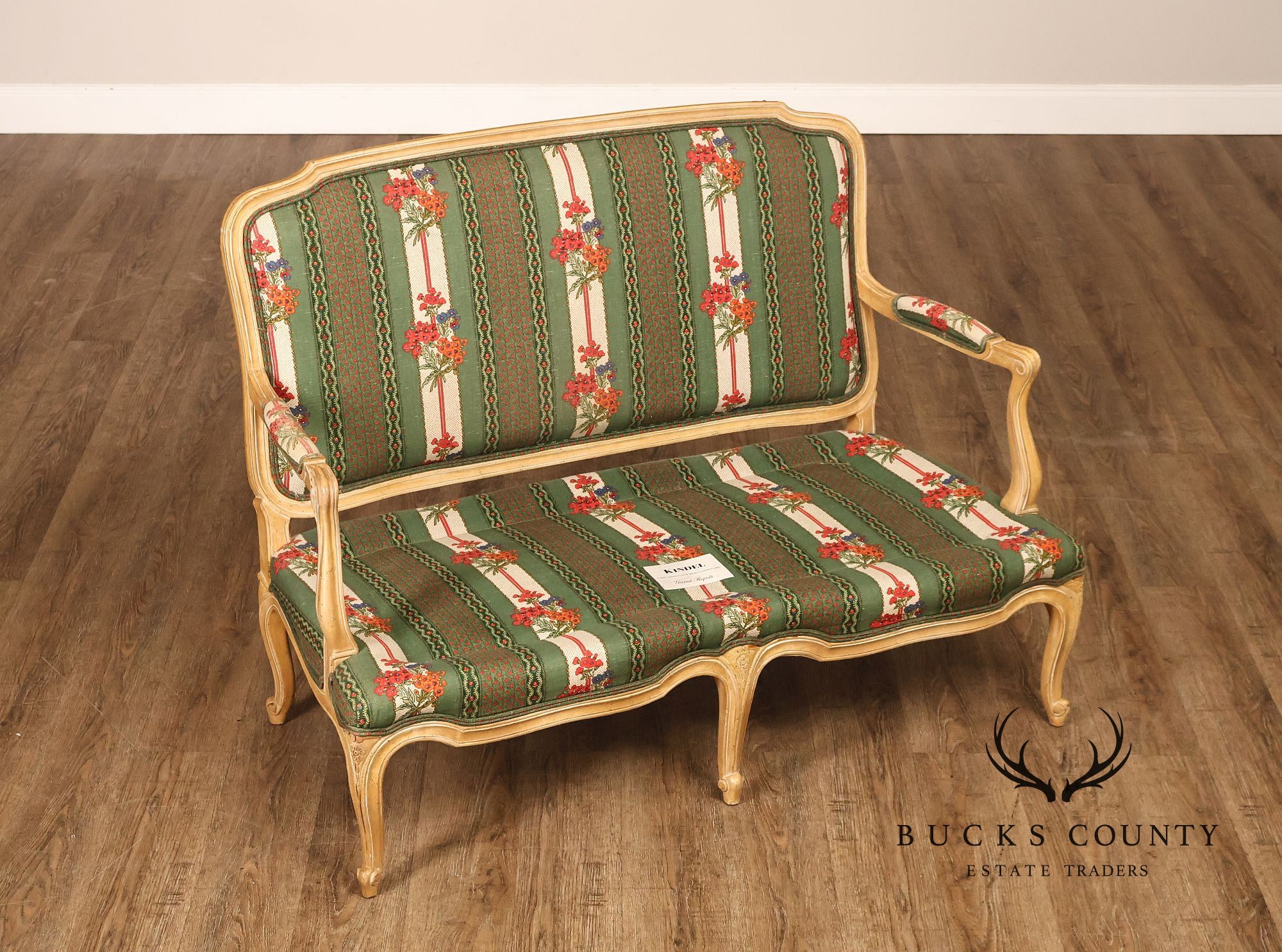 Kindel French Louis XV Style Painted Settee