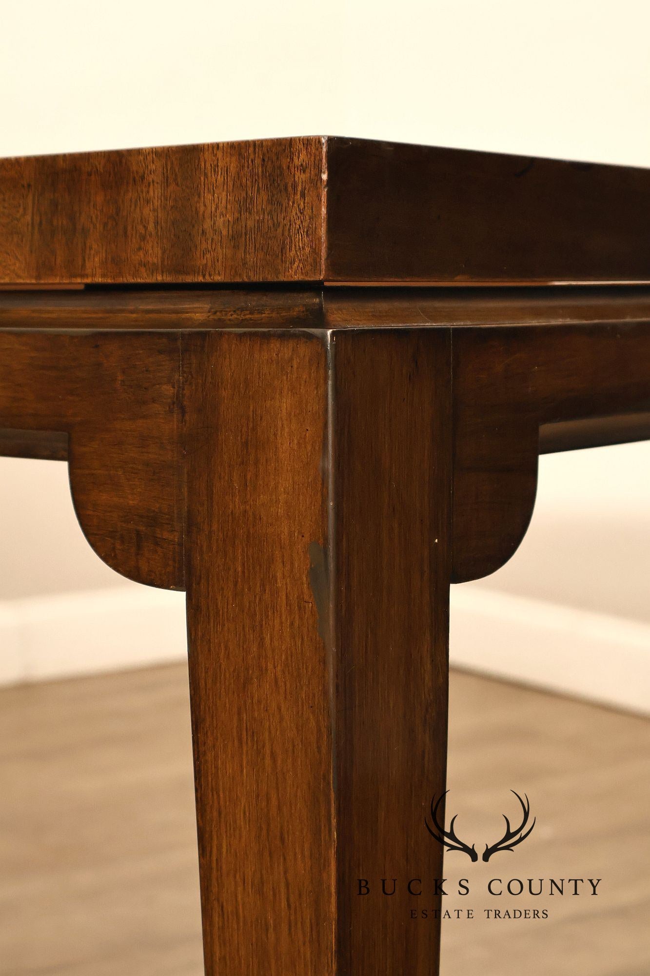 Tommi Parzinger Originals Lacquered Mahogany Expandable Dining Table