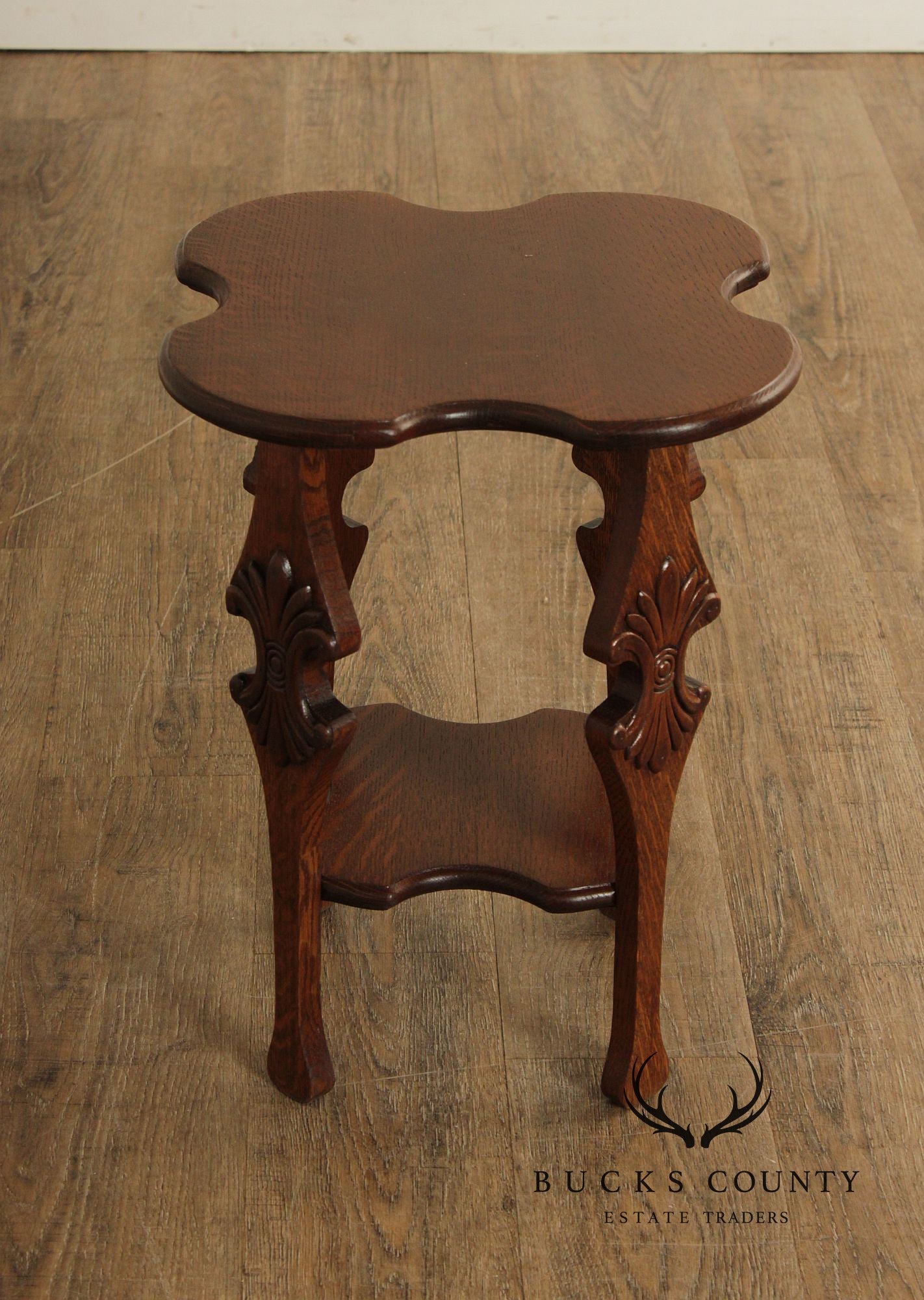 Antique Arts and Crafts Oak Tabouret