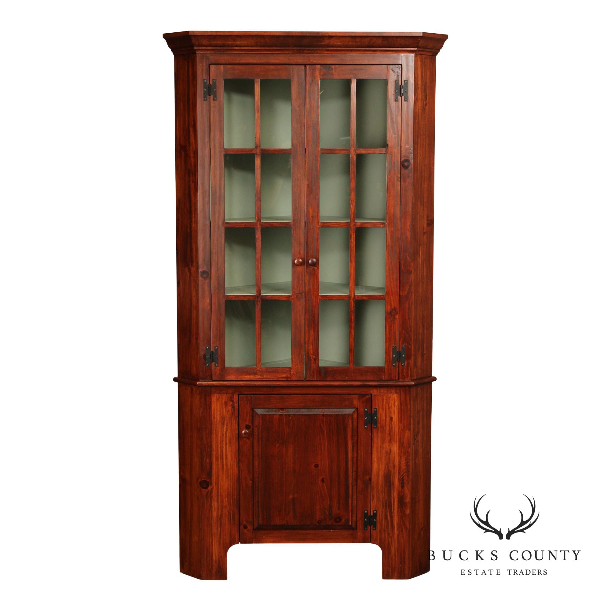 Custom Quality Pine Corner Cabinet