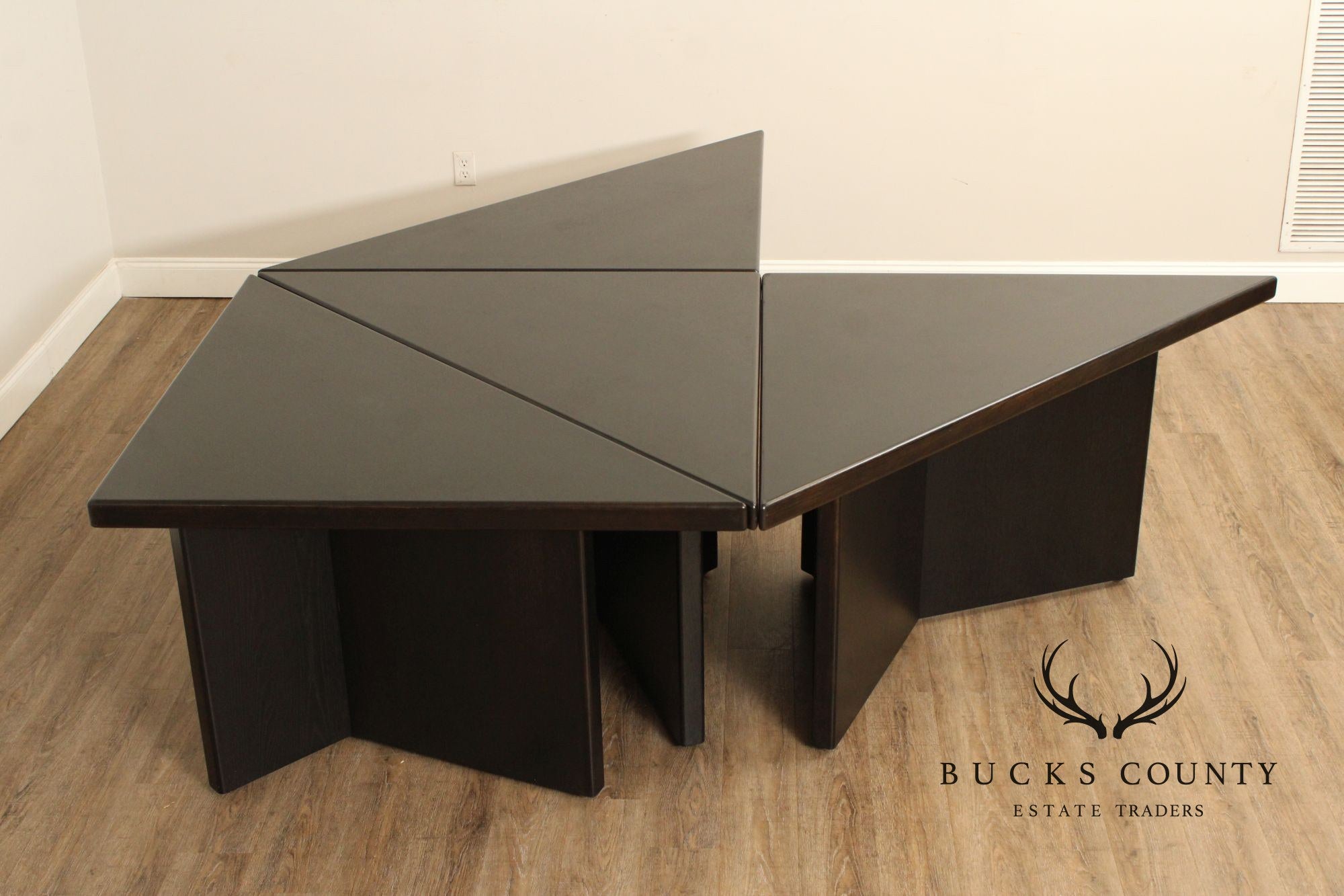 After Frank Lloyd Wright Custom Quality Modern Modular Dining Table