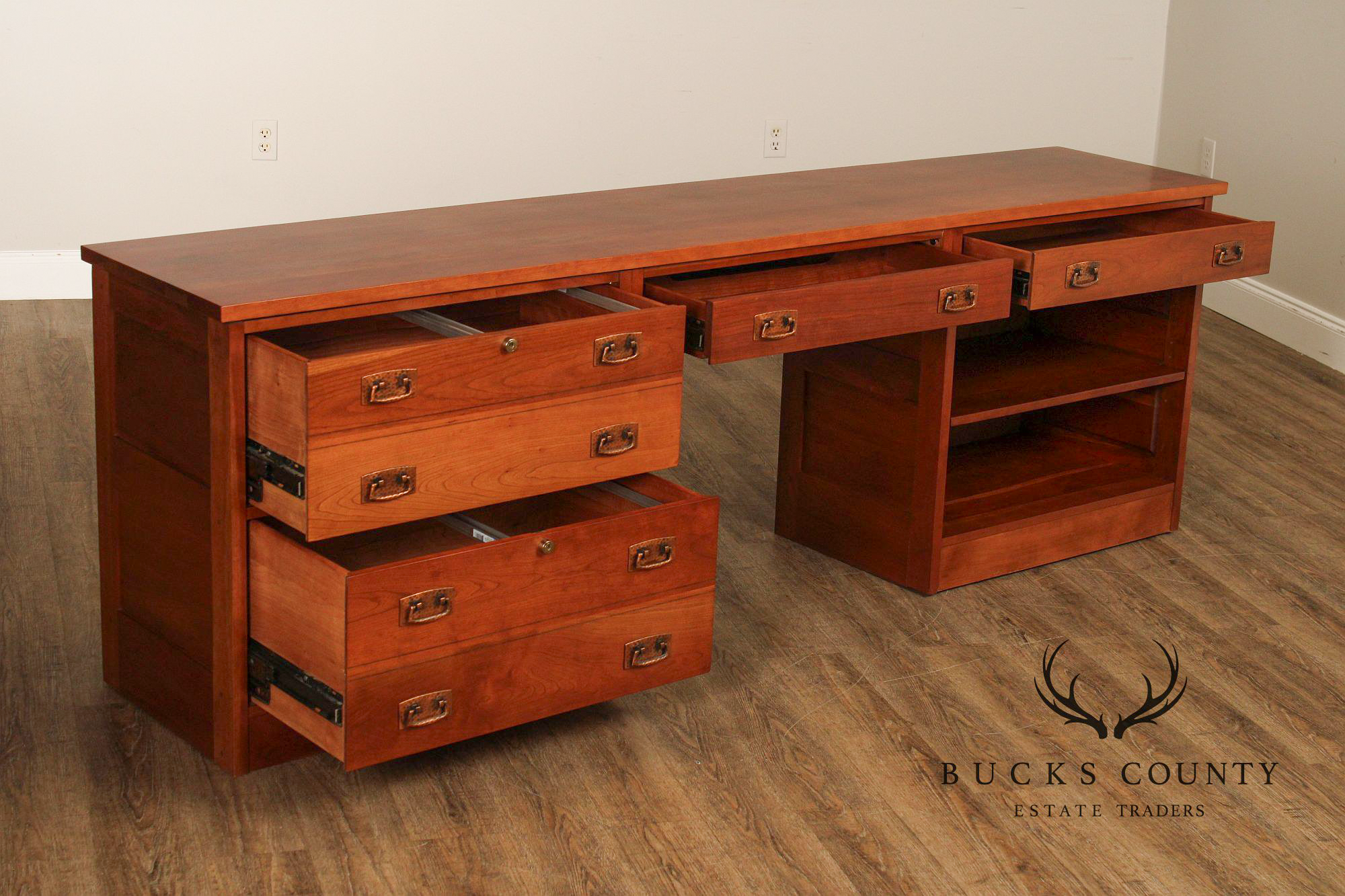 Stickley Mission Collection Cherry Credenza Desk