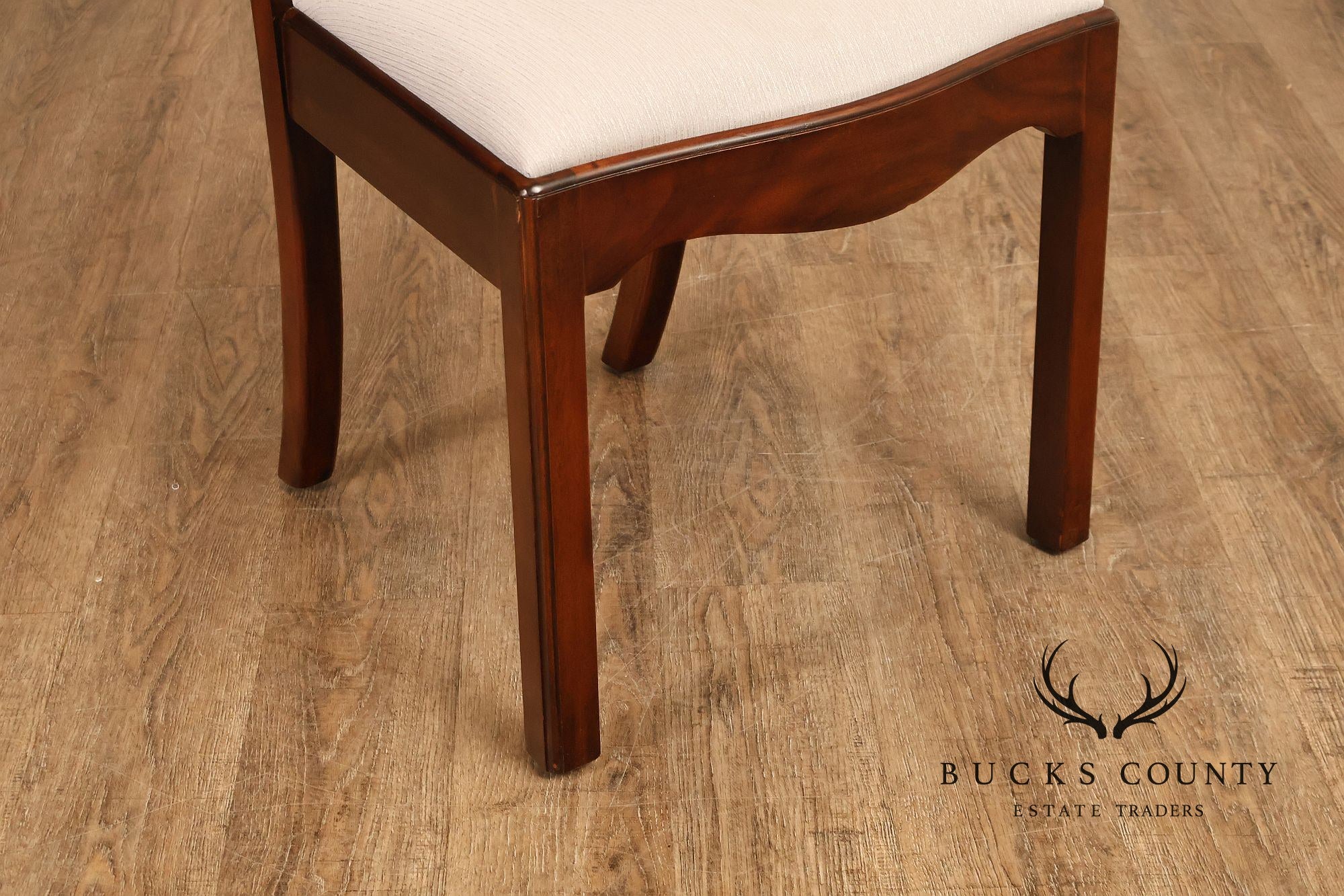 Maitland Smith Chippendale Style Set of Ten Mahogany Dining Chairs