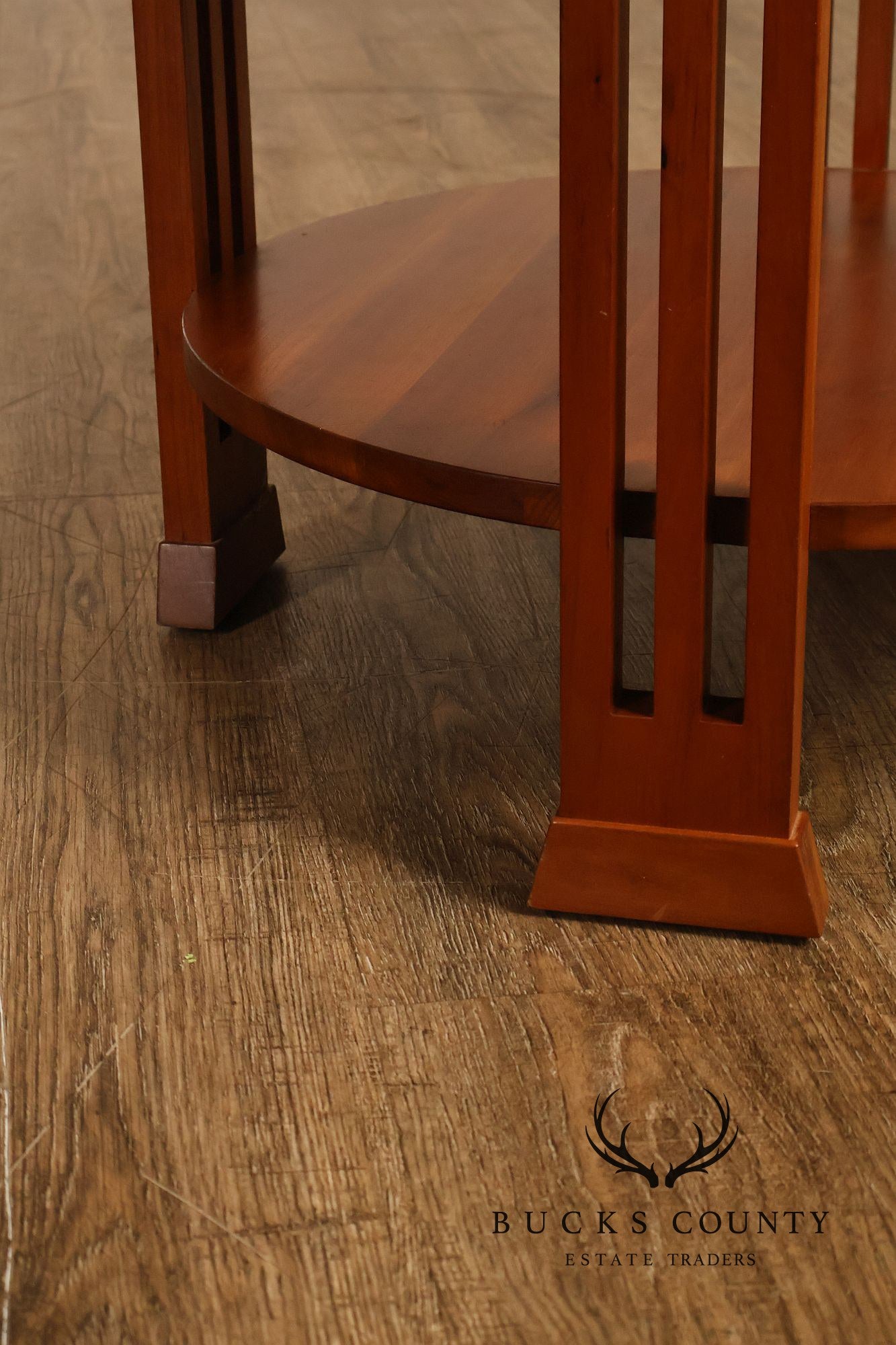 Stickley 21st Century Collection Round Cherry Lamp Table
