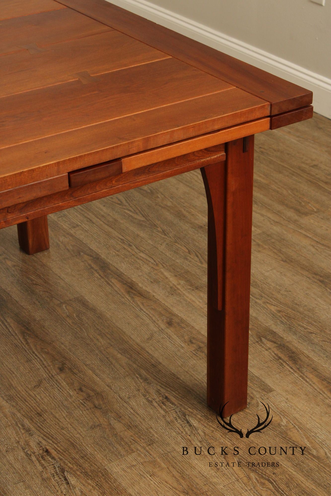 Stickley Mission Collection Cherry Butterfly Top Dining Table