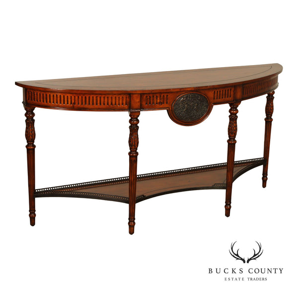 Theodore Alexander Two-Tier Demilune Console