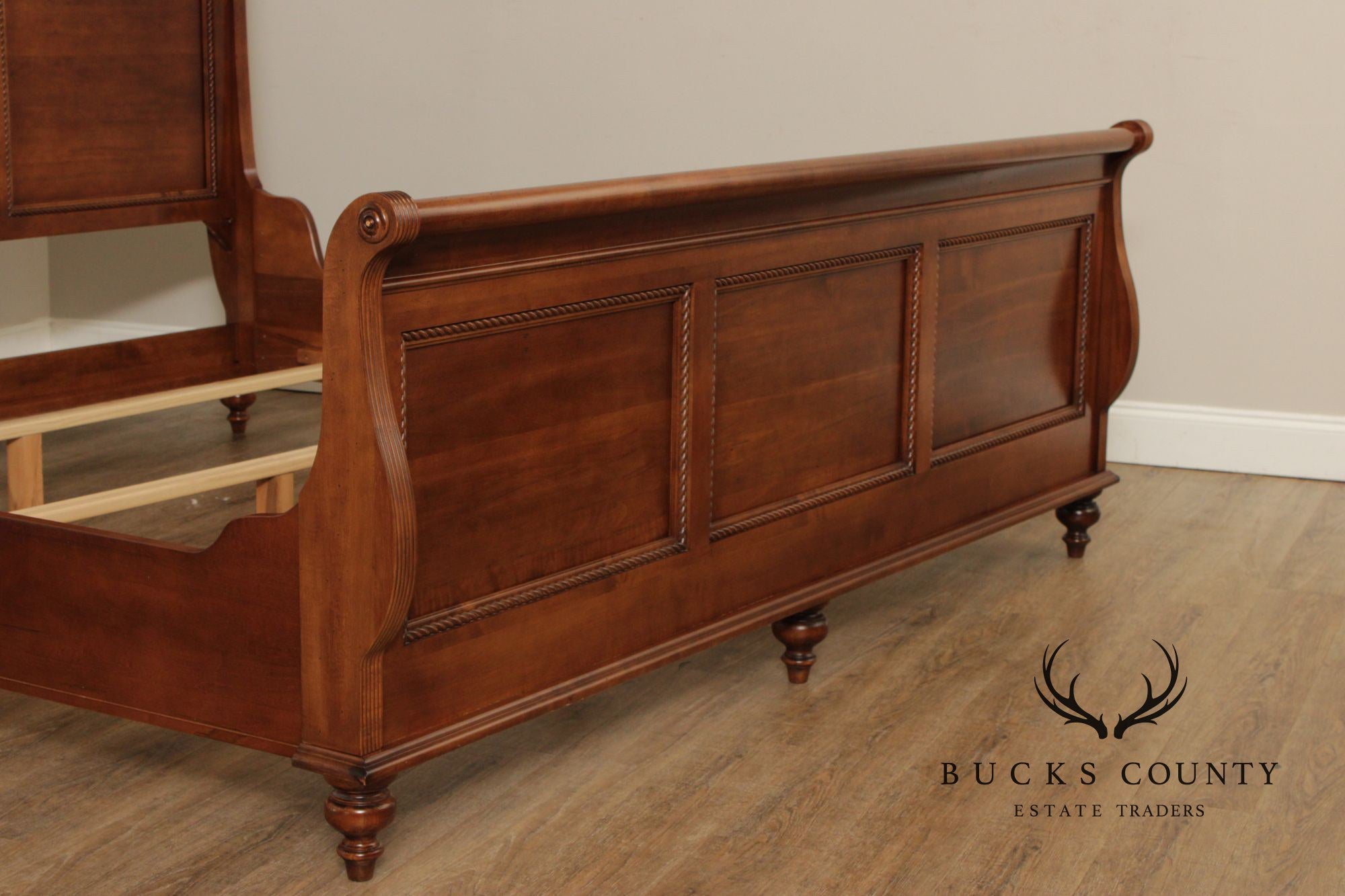 Durham Furniture 'Savile Row' Solid Maple King Sleigh Bed