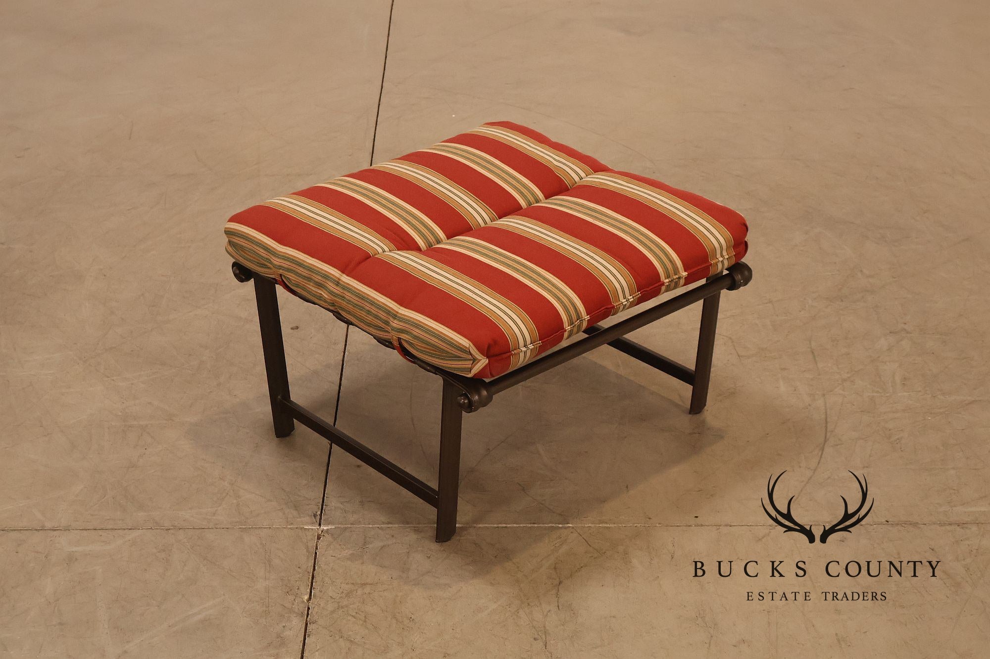 Brown Jordon Outdoor Patio Reclining Lounge Chair with Ottoman