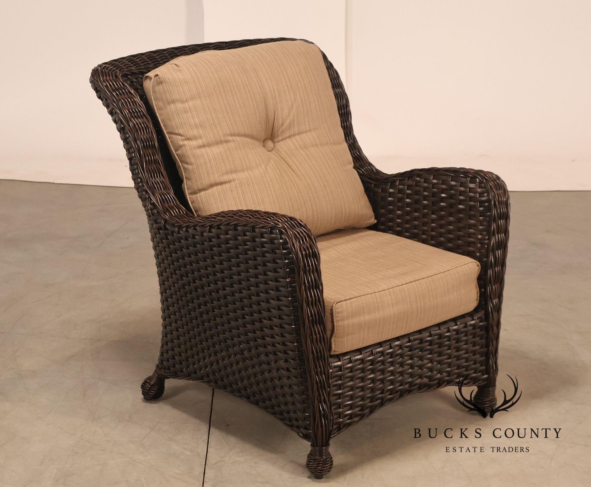 Northcape Pair of 'Richmond' Outdoor Wicker Patio Armchairs