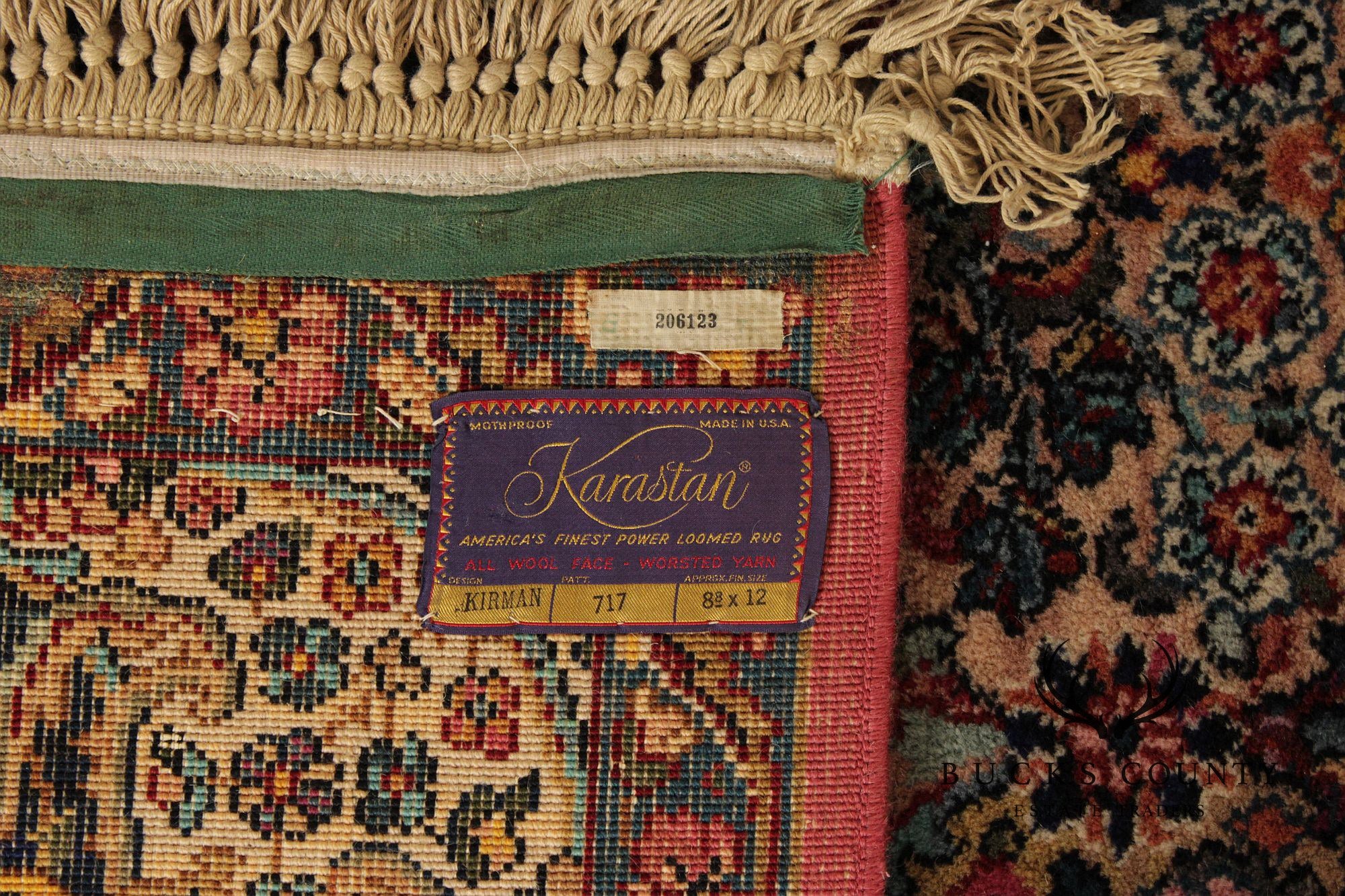 Karastan Kirman Wool Area Rug  8,8" X 12'