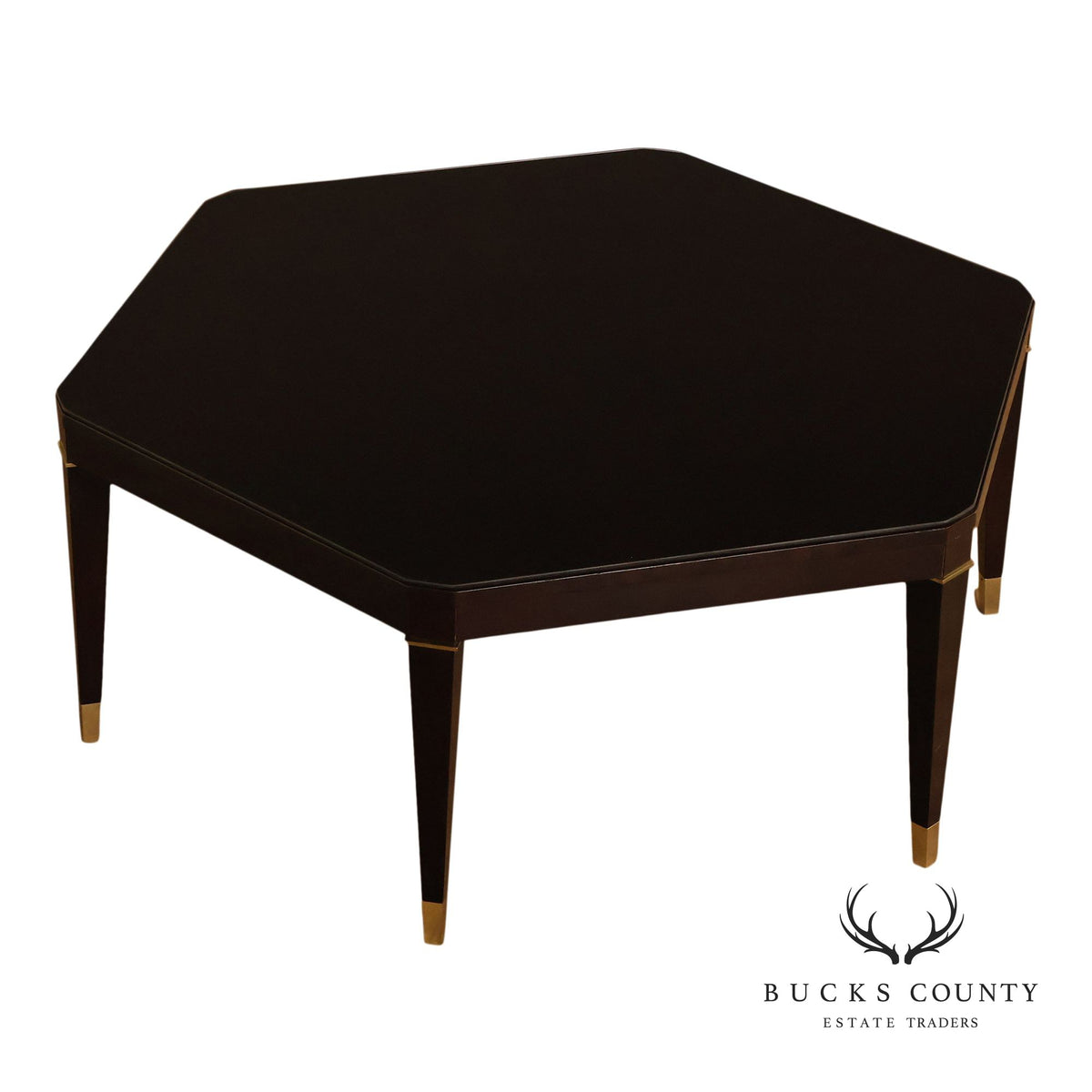 Councill Furniture Hexagonal Glass Top Coffee Table