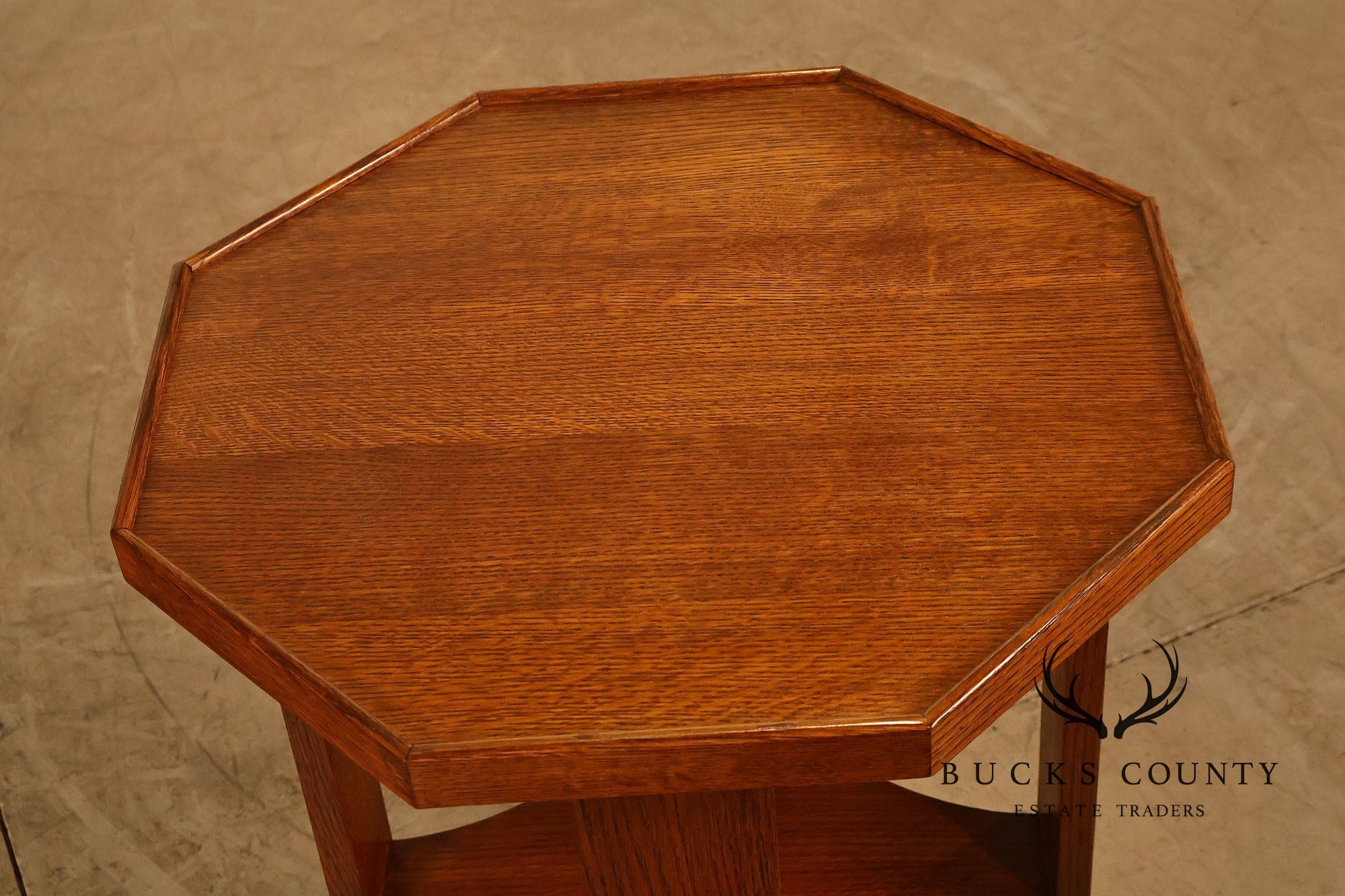 Stickley Mission Collection Oak Octagonal Table