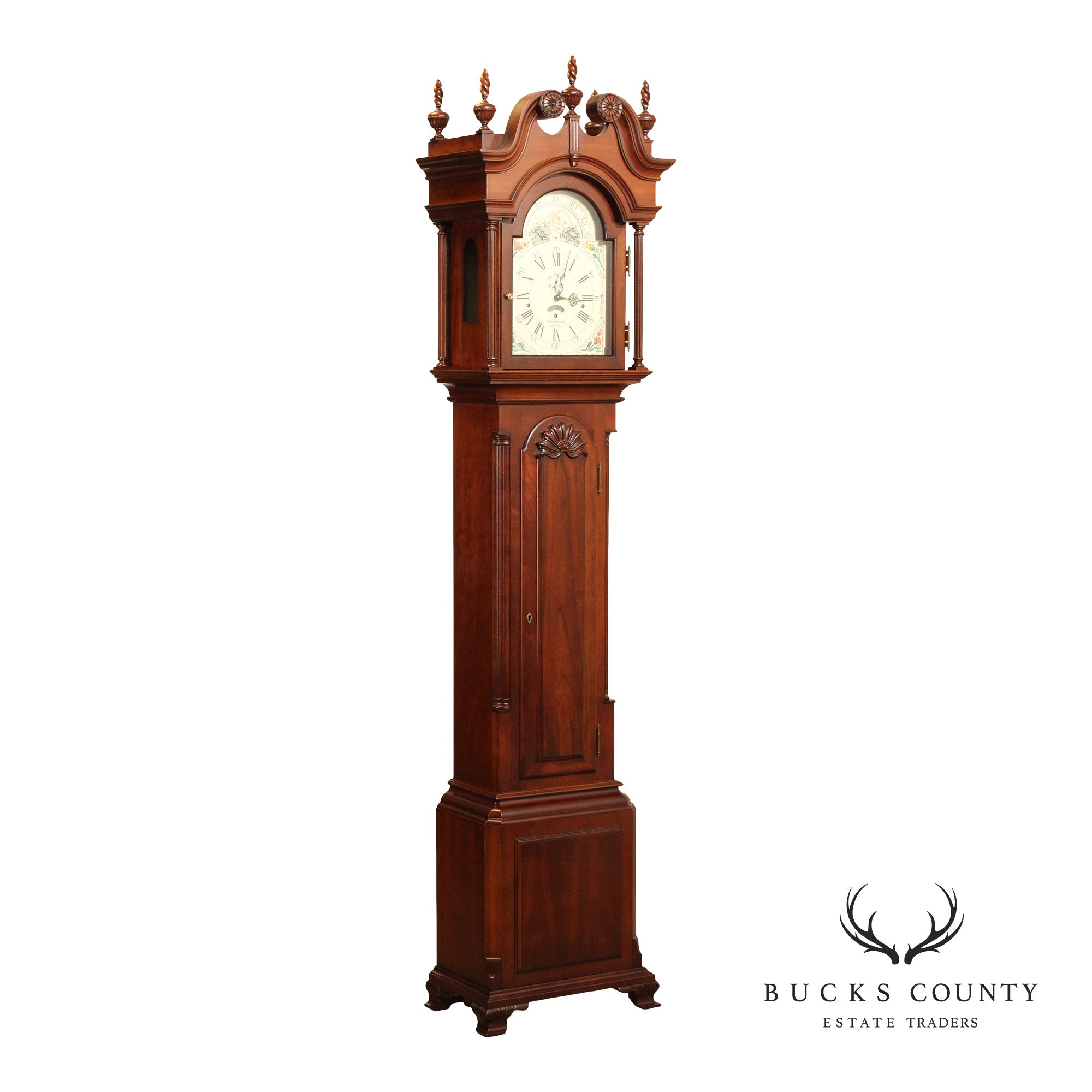 Sligh John Goddard Cherry Newport Grandfather Clock