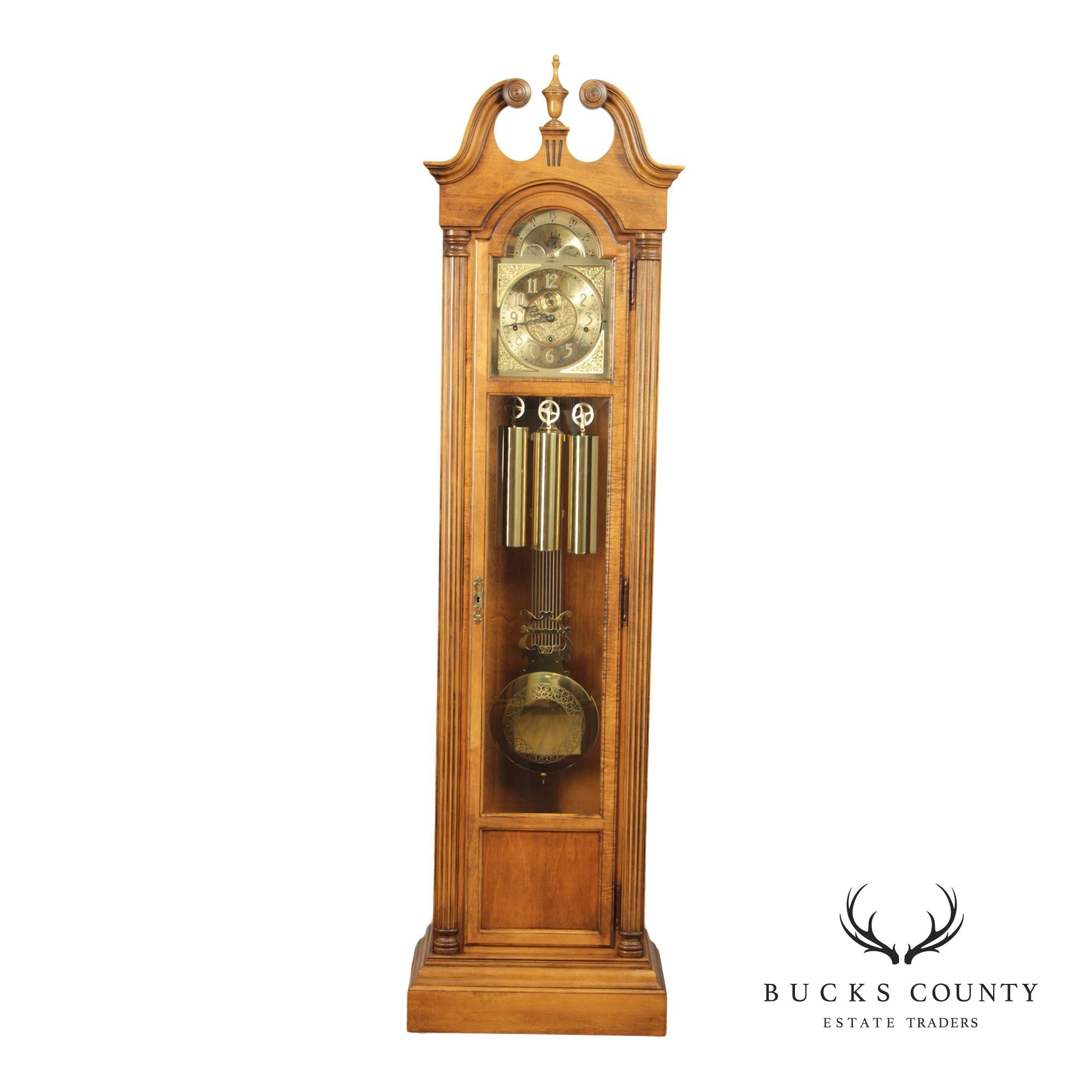 Howard Miller Georgian Style Walnut Grandfather Clock