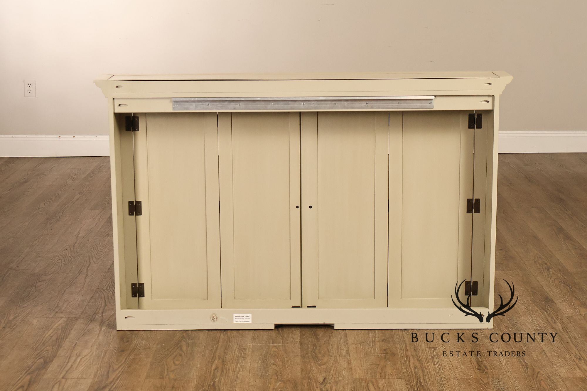 Vintage Ballard Designs Hughes Painted Media Console Cabinet