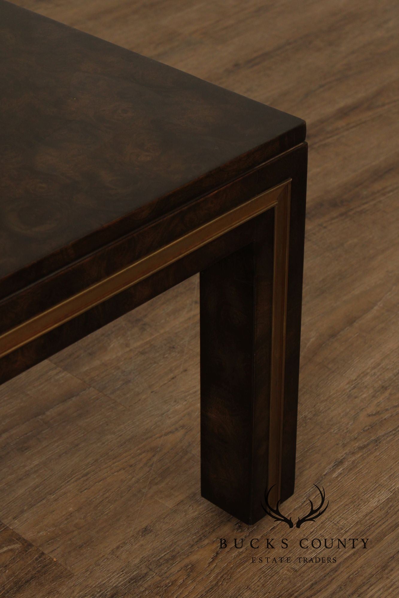 Mastercraft Burl Wood Square Coffee Table