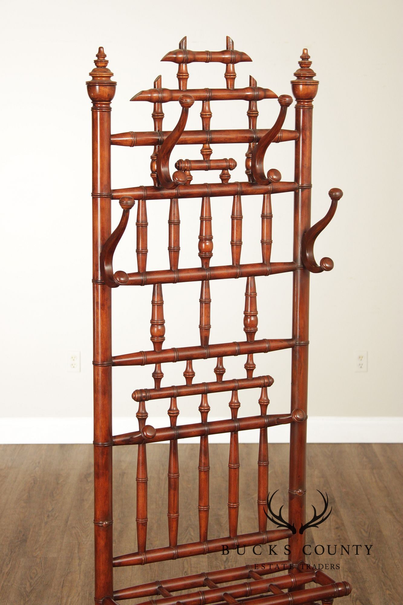 Aesthetic Movement Style Faux Bamboo Hall Tree