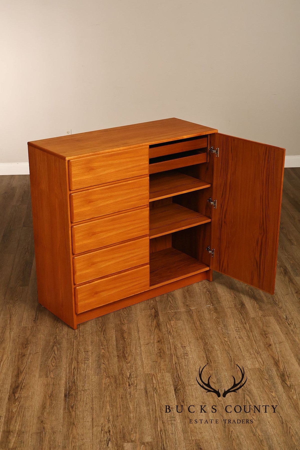 Scan Coll Danish Modern Teak Gentlemen’s Chest