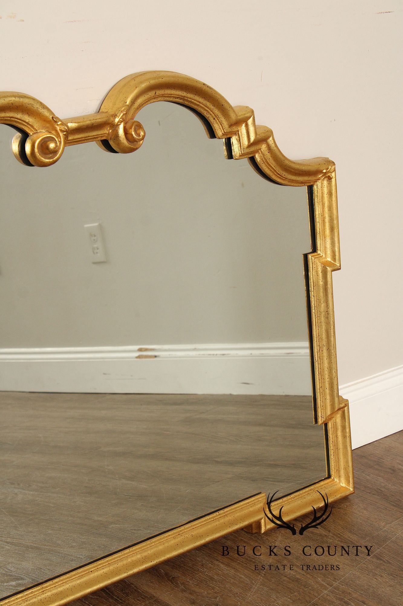 LaBarge Neoclassical Style Giltwood Wall or Mantel Mirror