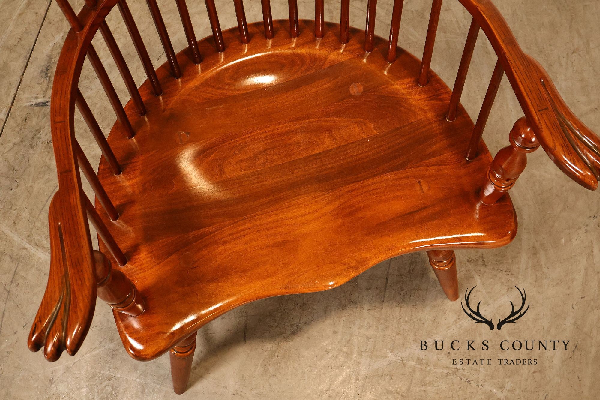 Frederick Duckloe Cherry Comb-Back Windsor Armchair