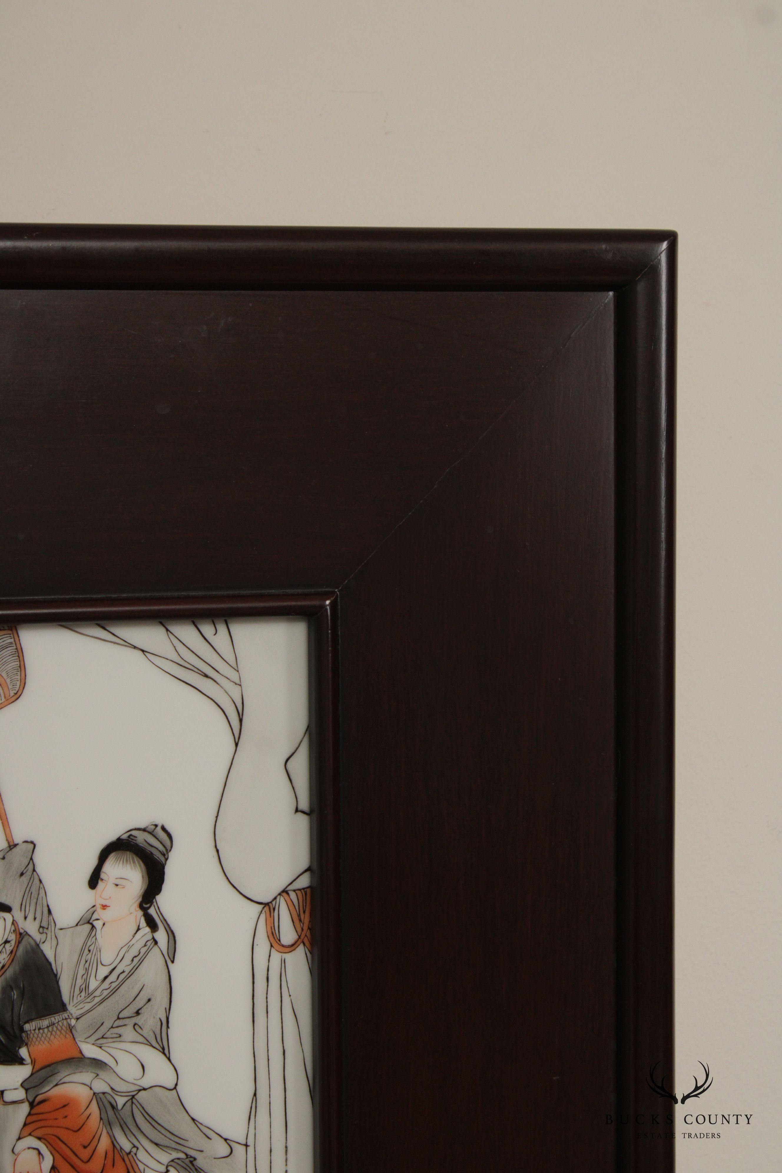 Chinese Painted Porcelain Portrait of Yang Xianfei