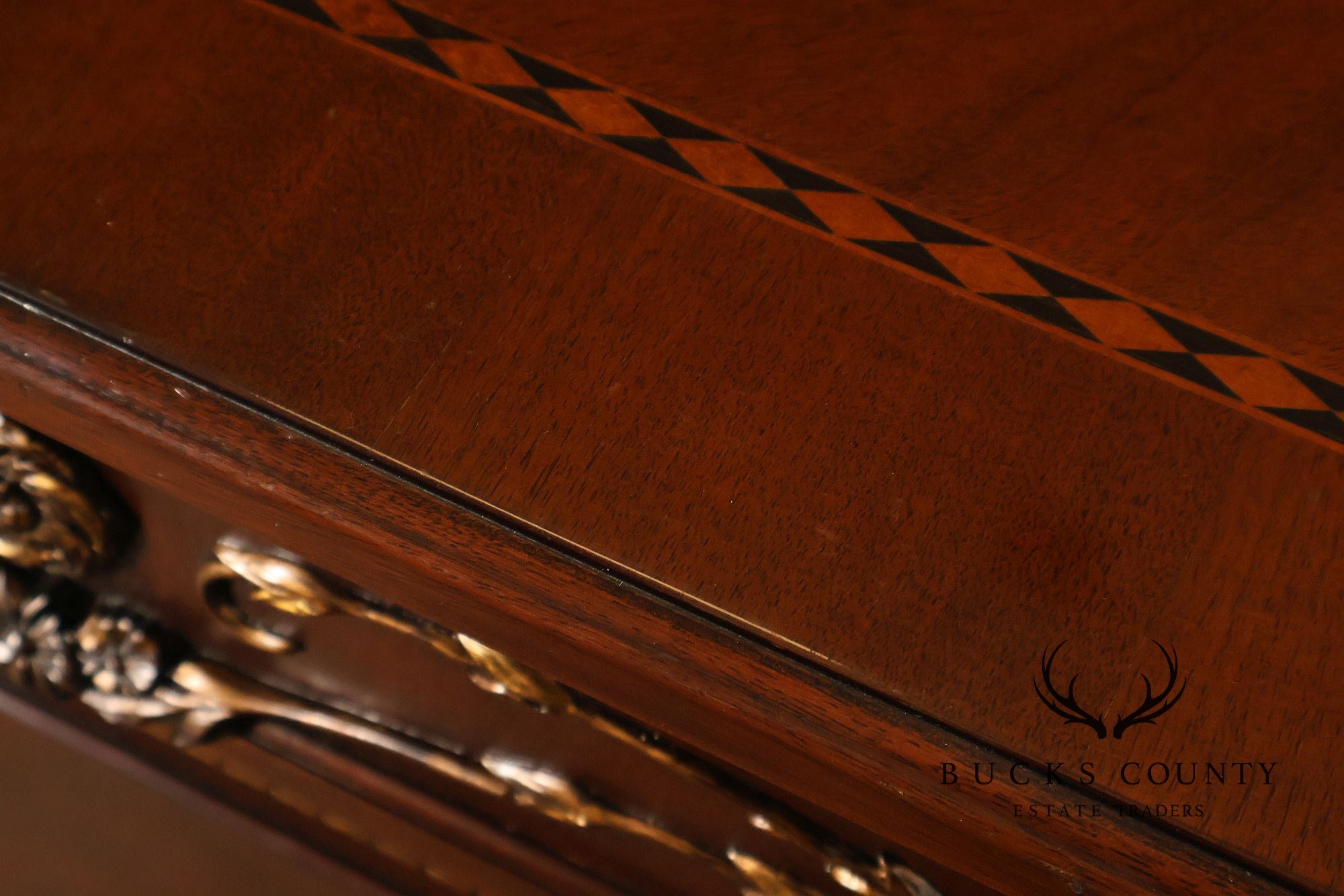 EJ Victor Mahogany Neoclassical Louis XVI Style Sideboard