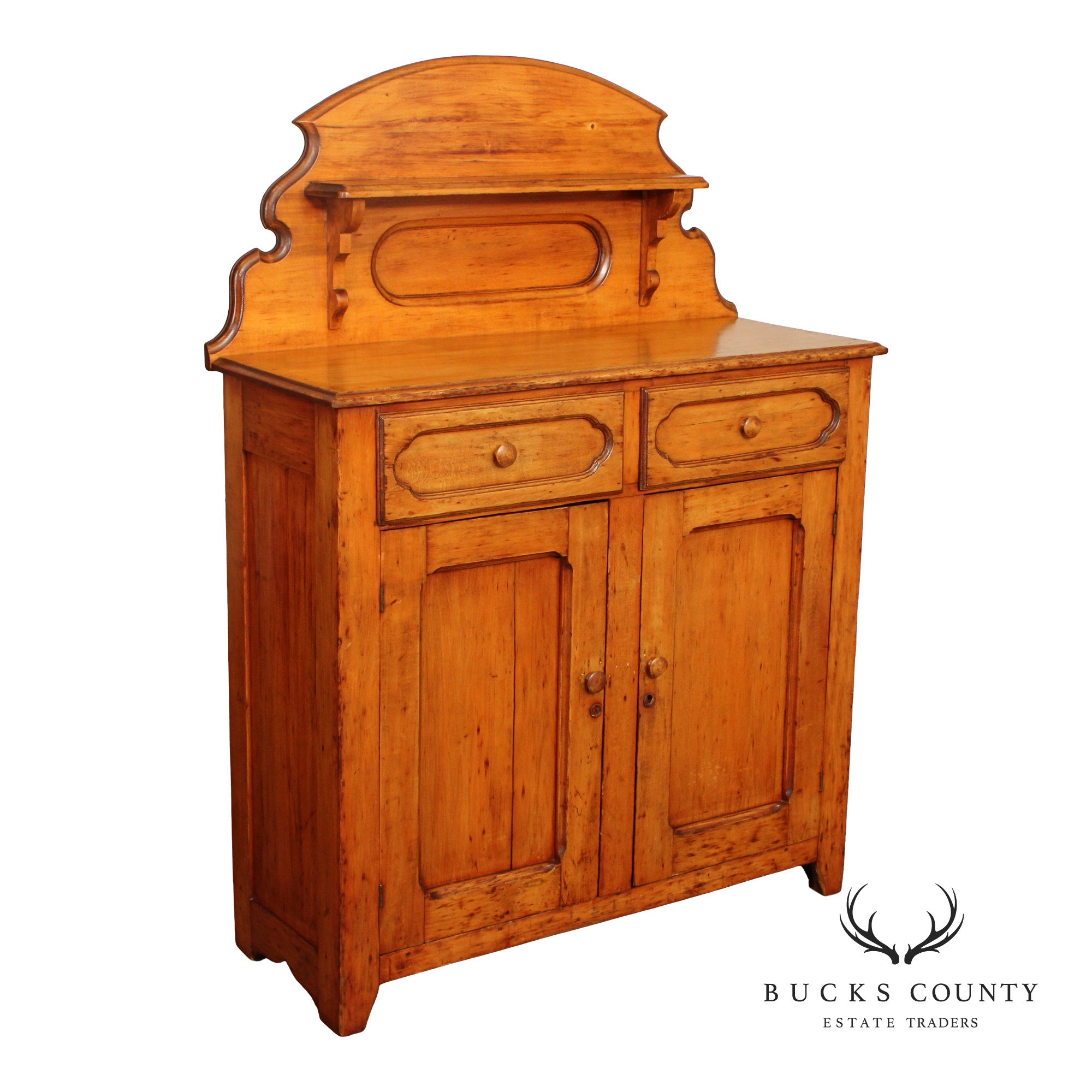 Antique Pine Jelly Cupboard Cabinet