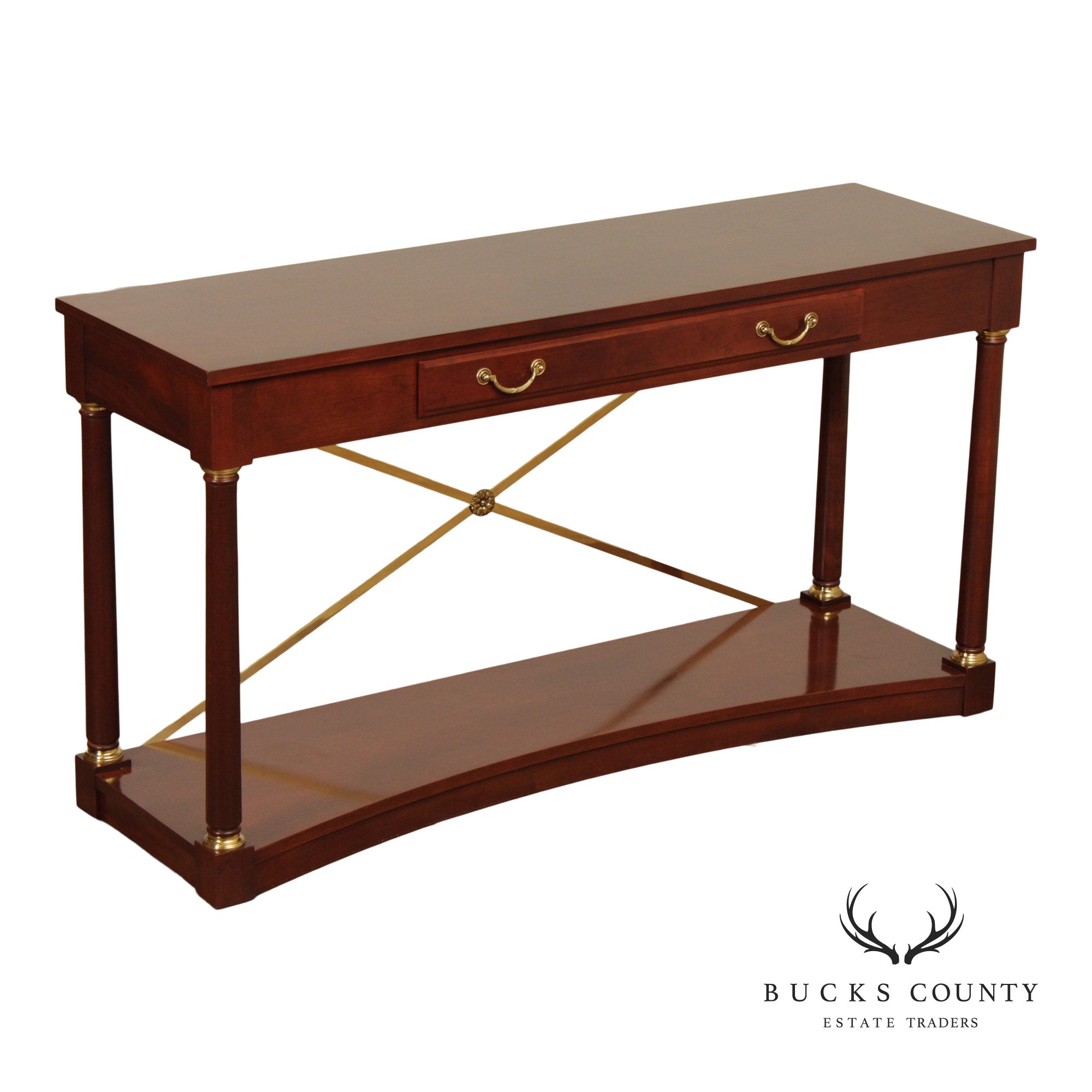 Ethan Allen 'Medallion' Cherry One-Drawer Console Table