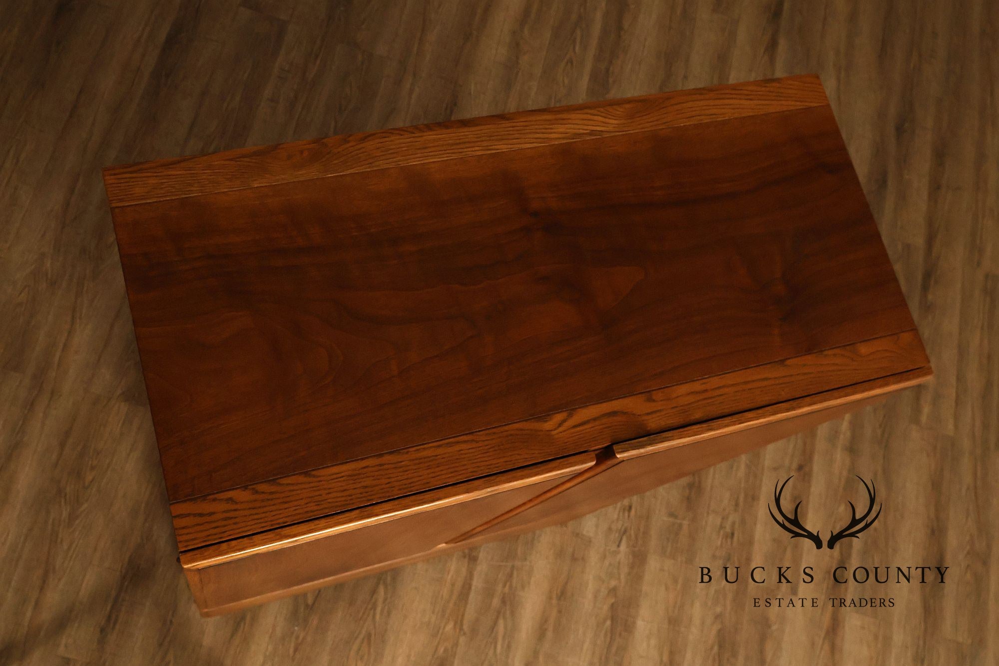 Lane Mid Century Modern Walnut Gentleman's Chest Armoire