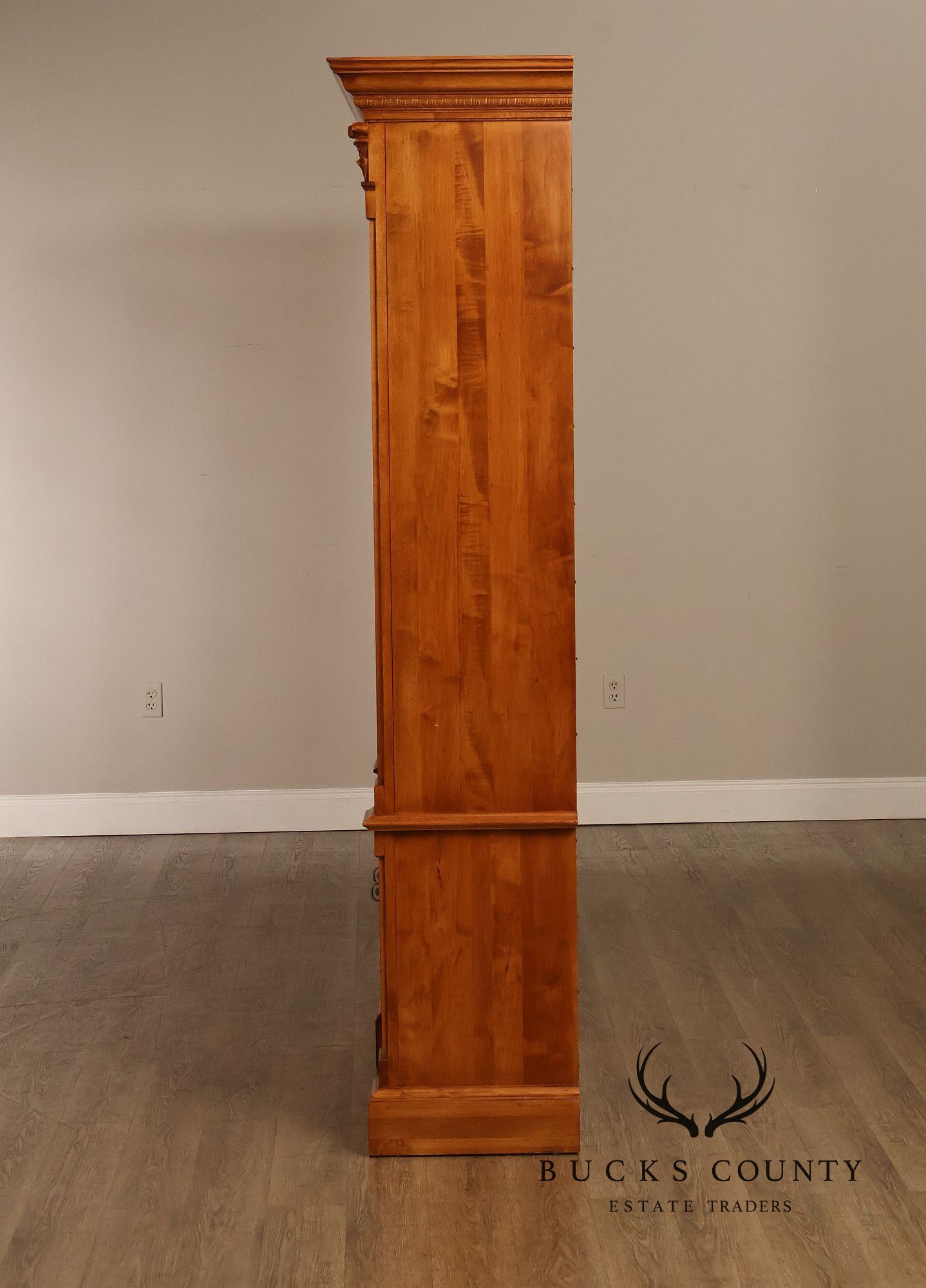 ETHAN ALLEN 'LEGACY' DOUBLE ARCHED BOOKCASE
