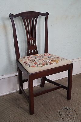 Berwyn Furniture 18th Century Style Mahogany Chippendale Side Chair