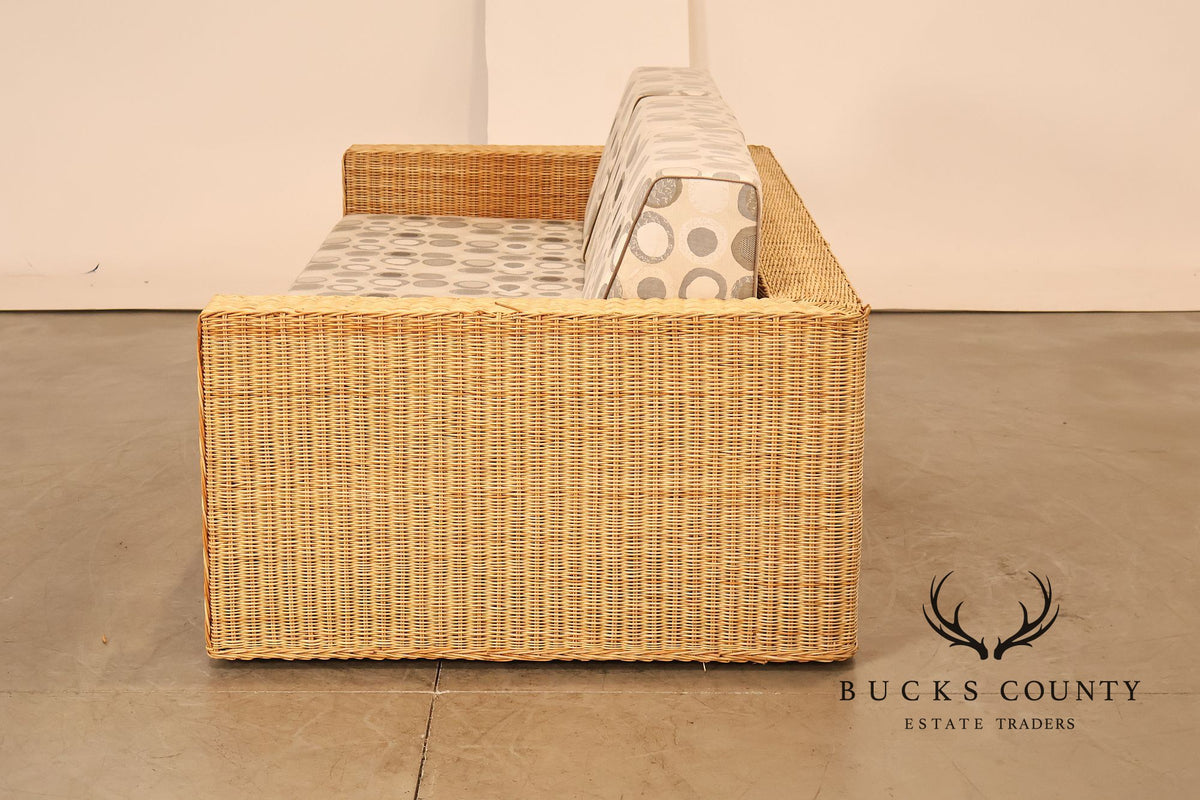 Gunther Lambert Wicker Sofa
