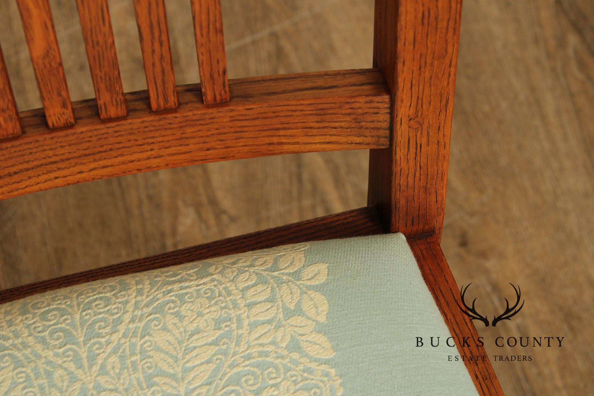 Stickley Mission Collection Set Of Eight Oak Dining Chairs