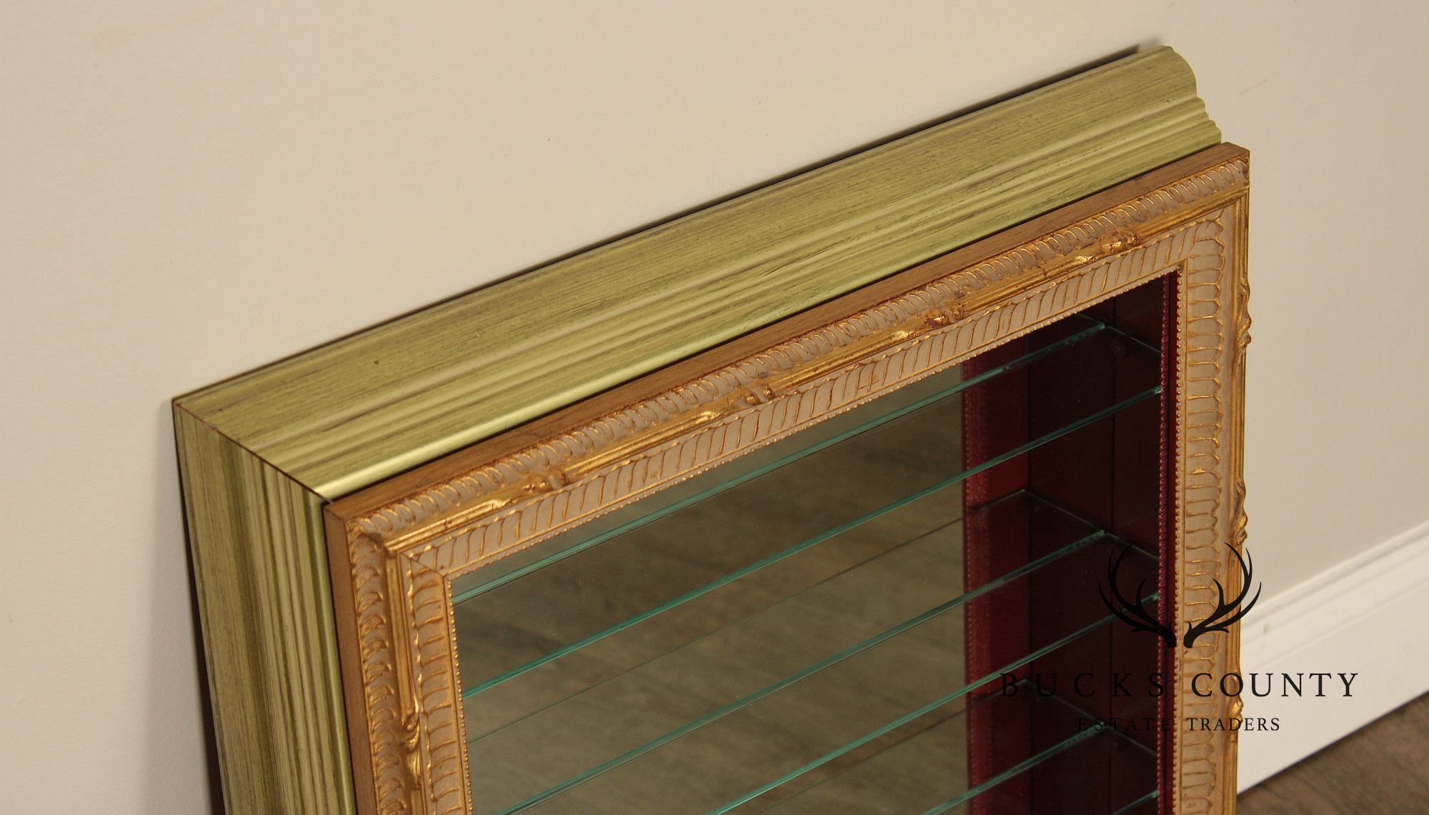 Italian Gold Framed Hanging Display Case