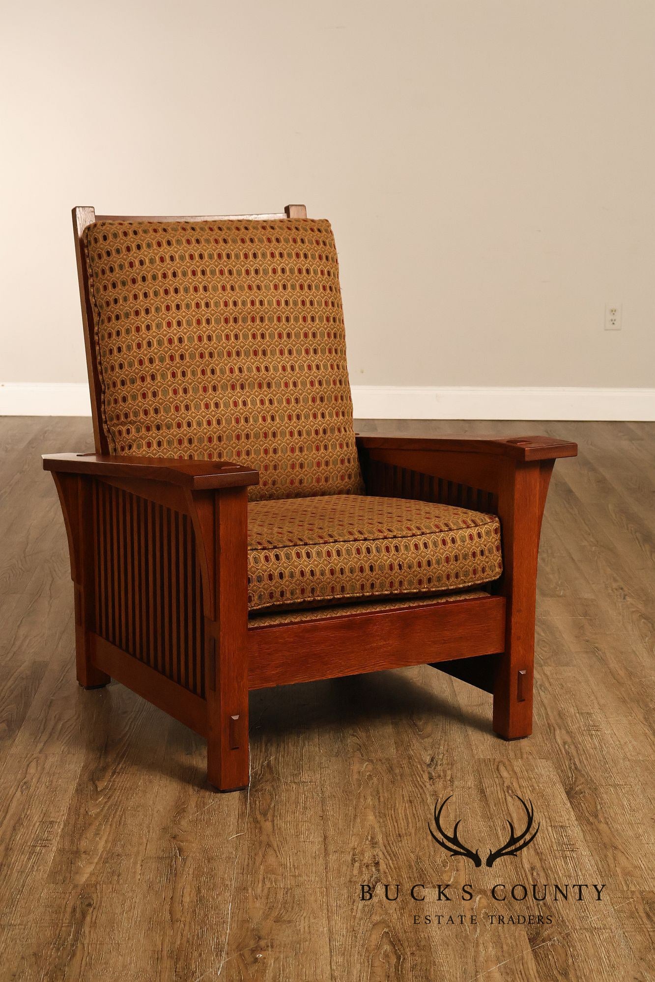 Stickley Mission Collection Oak Spindle Morris Chair