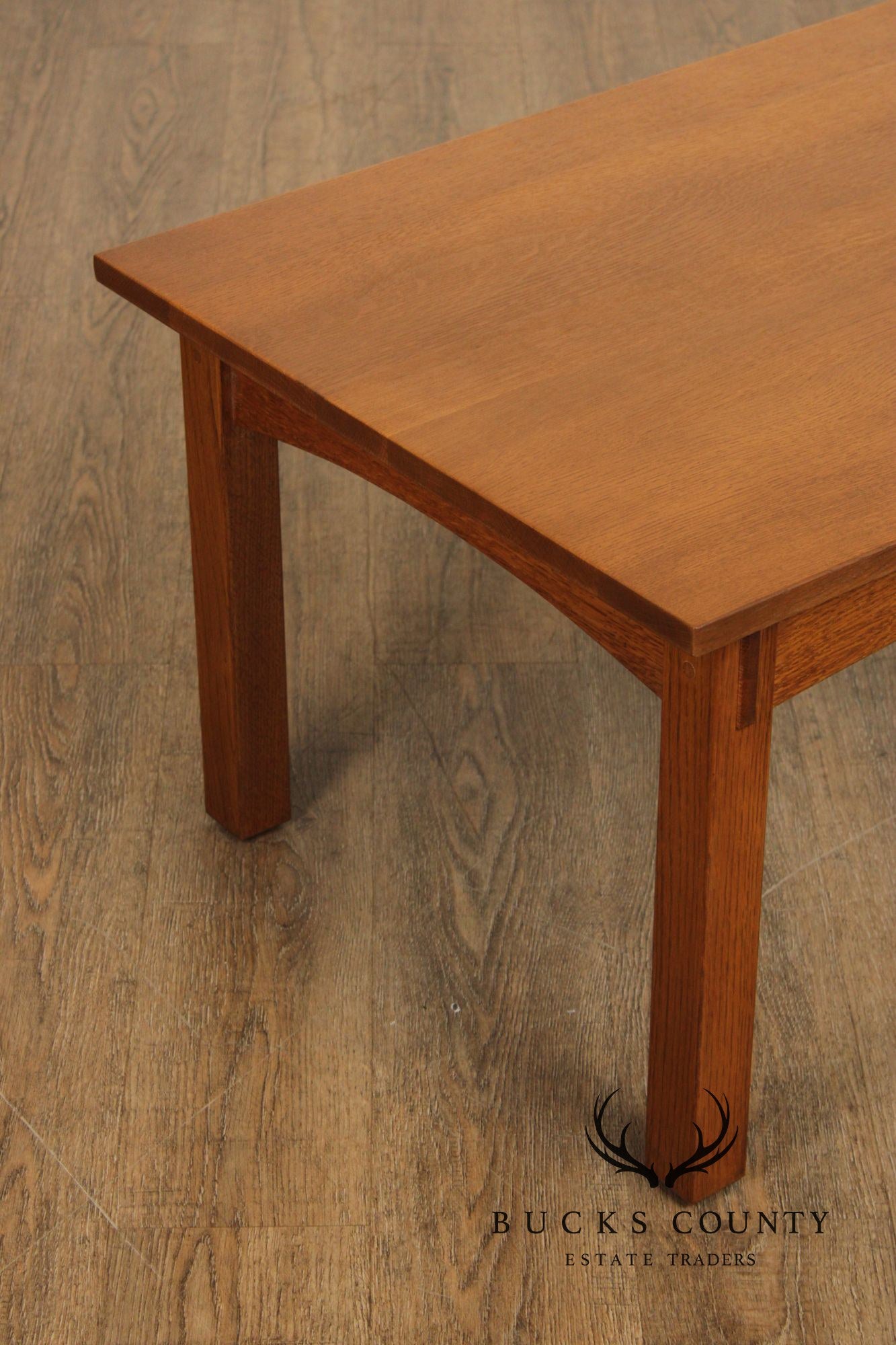 Stickley Mission Collection Oak Coffee Table