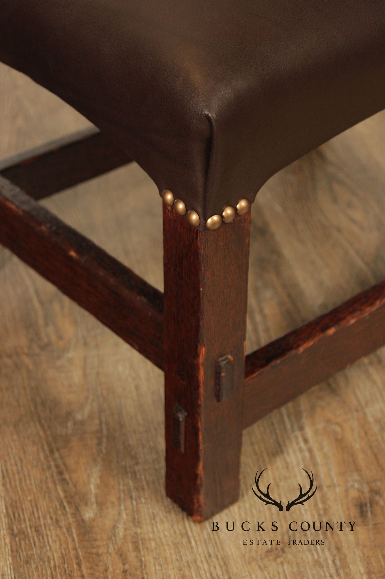 Antique Mission Oak Footstool