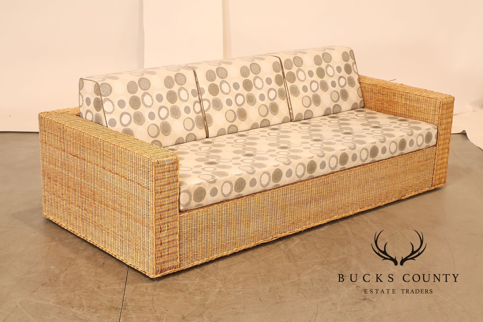 Gunther Lambert Wicker Sofa