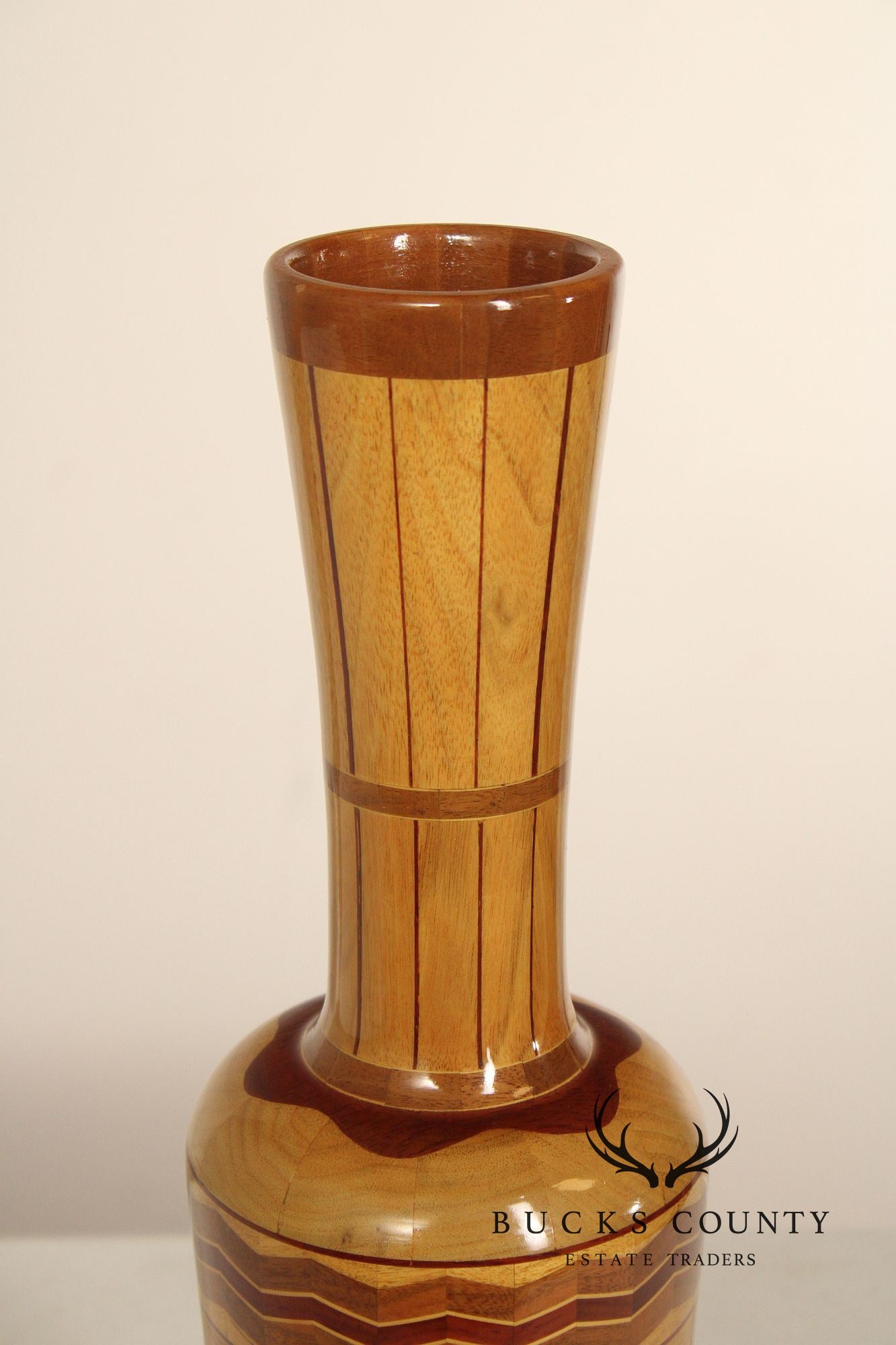 Philip M. Jacoby Set of Three Handcrafted Wood Vases