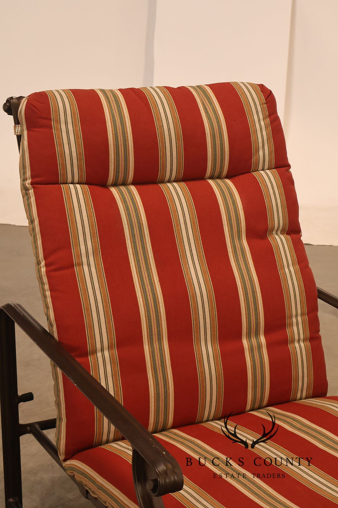 Brown Jordon Outdoor Patio Reclining Lounge Chair with Ottoman